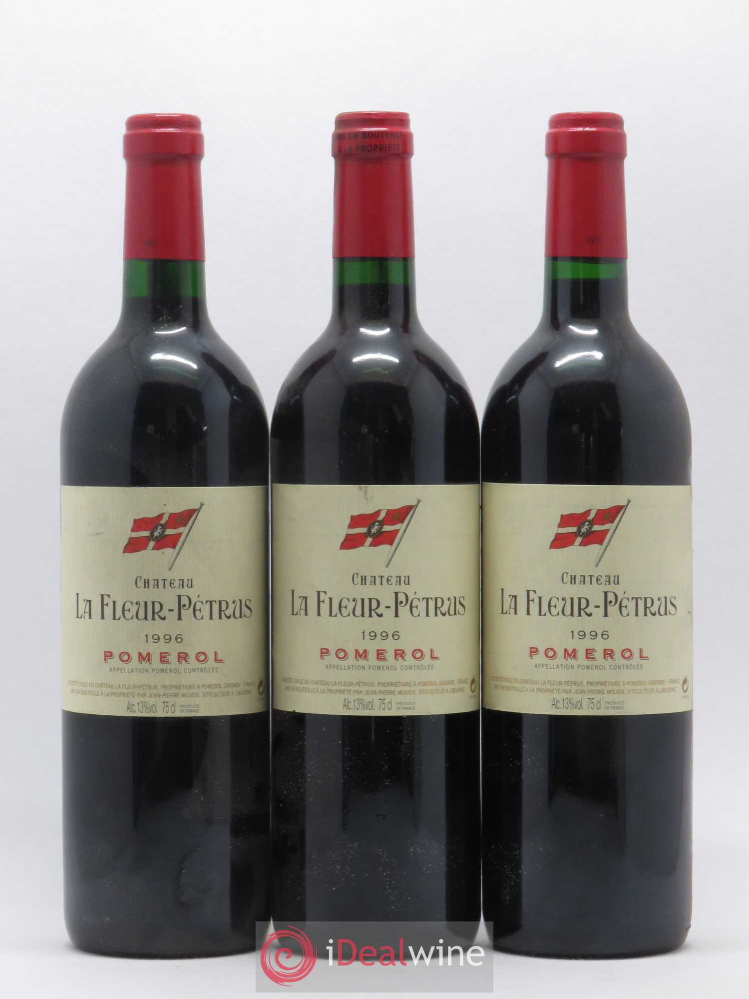 Château la Fleur Petrus 1996 - Lot de 3 bouteilles - 0