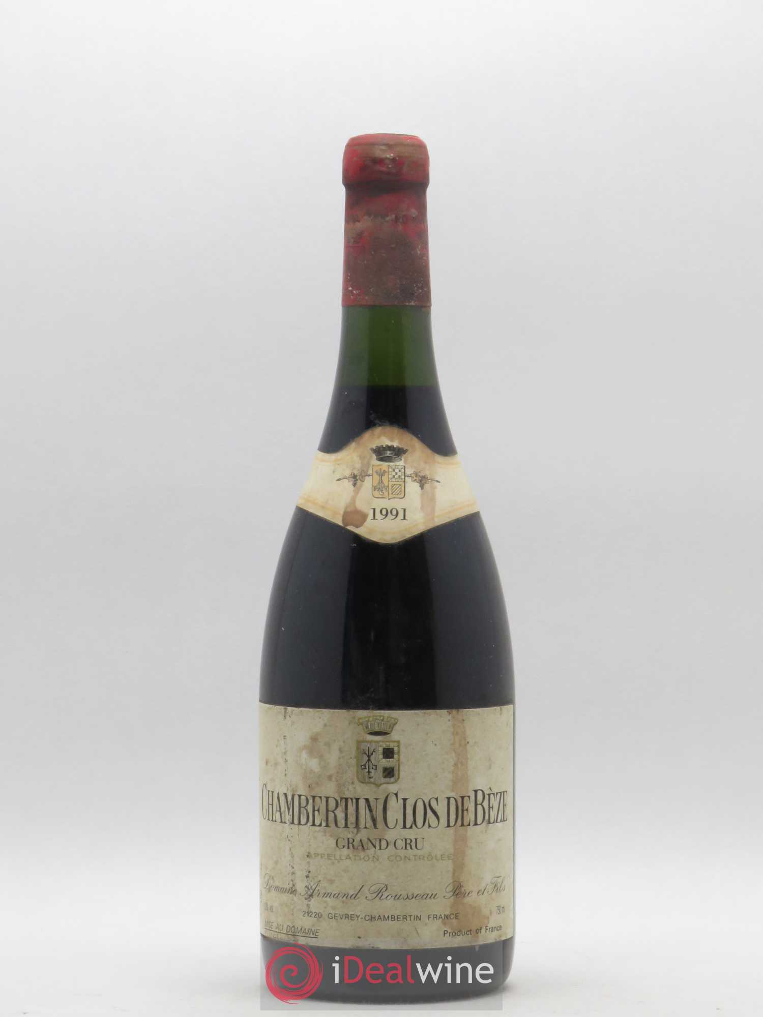 Chambertin Clos de Bèze Grand Cru Armand Rousseau (Domaine) 1991 - Lot de 1 bouteille - 0
