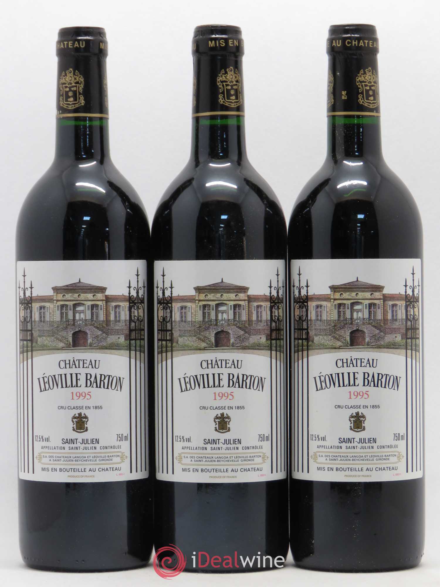 Château Léoville Barton 2ème Grand Cru Classé 1995 - Lot de 12 bouteilles - 3