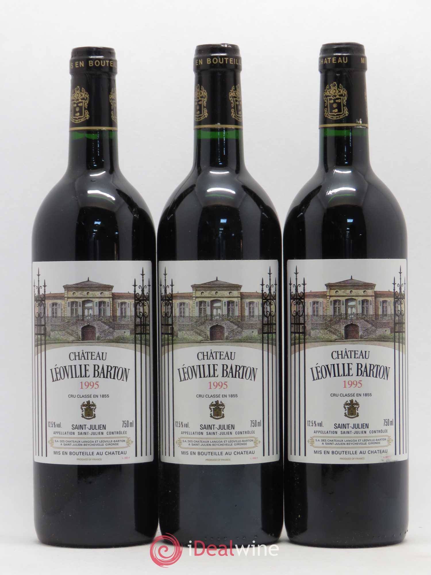 Château Léoville Barton 2ème Grand Cru Classé 1995 - Lot de 12 bouteilles - 4