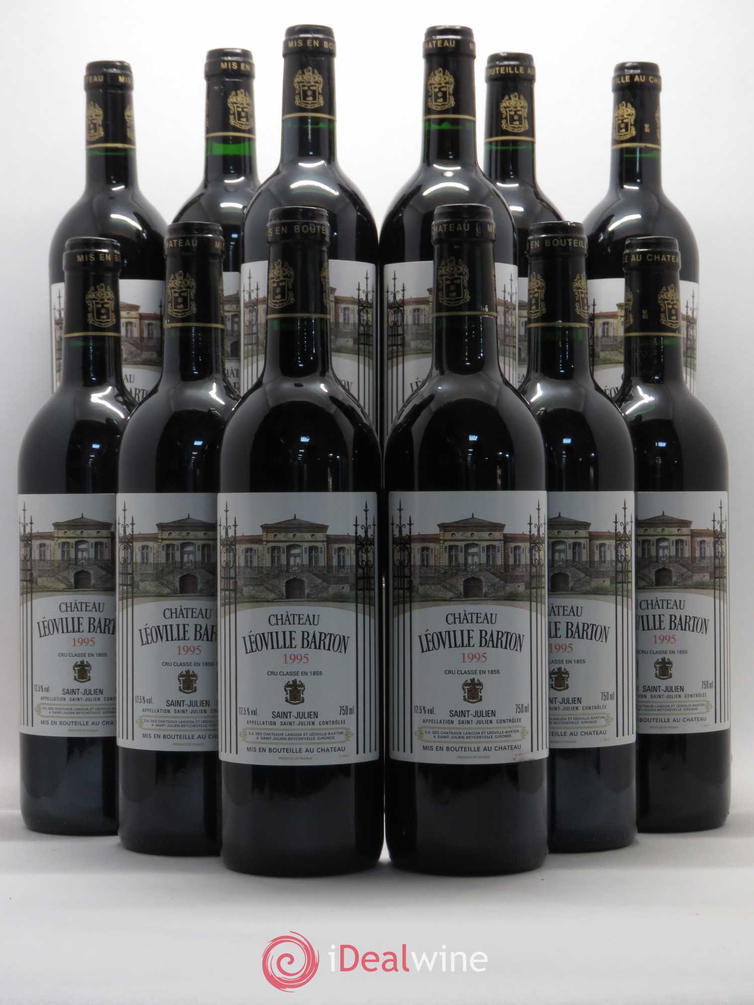 Château Léoville Barton 2ème Grand Cru Classé 1995 - Lot de 12 bouteilles - 0