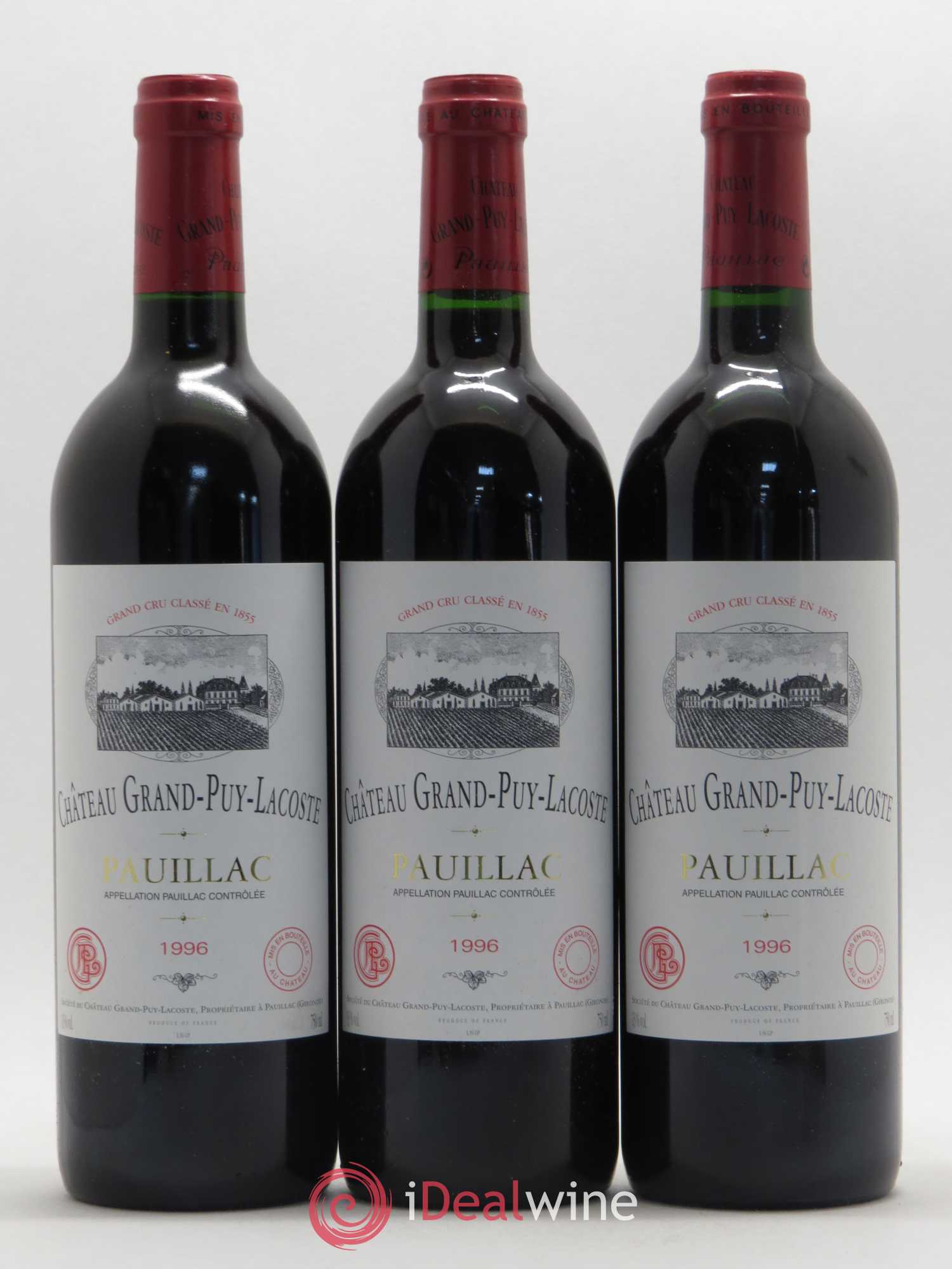 Château Grand Puy Lacoste 5ème Grand Cru Classé 1996 - Lot de 12 bouteilles - 2