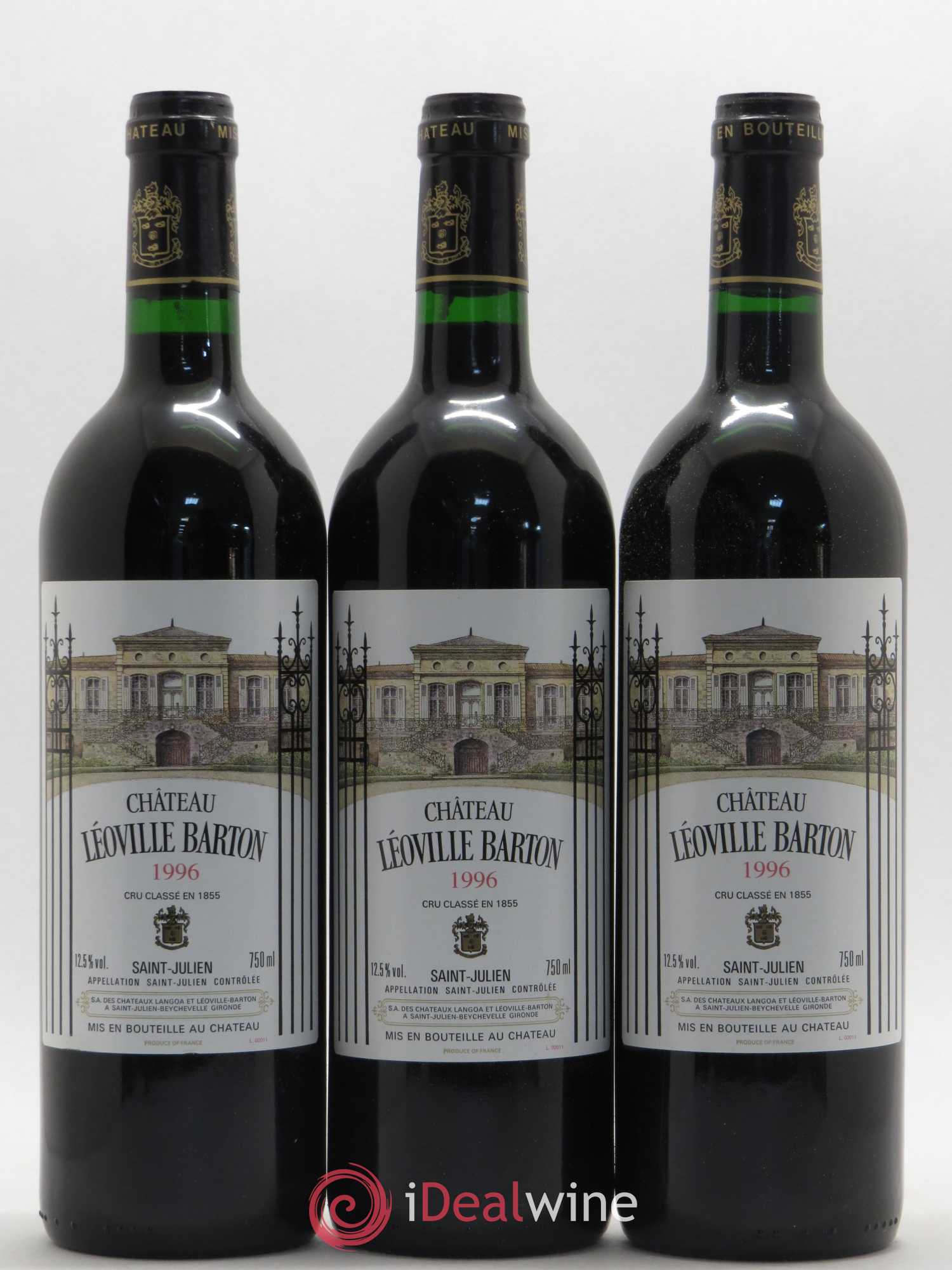 Château Léoville Barton 2ème Grand Cru Classé 1996 - Lot de 12 bouteilles - 4