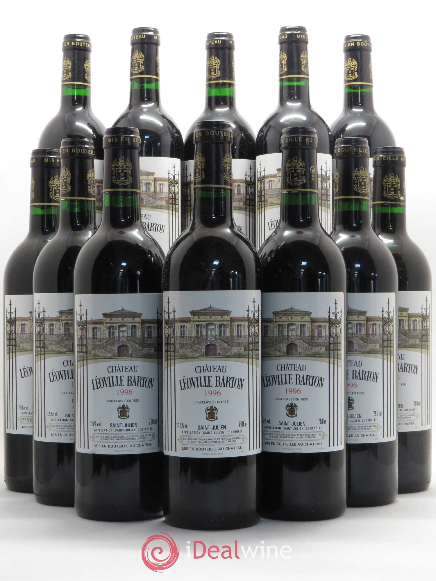 Château Léoville Barton 2ème Grand Cru Classé 1996 - Lot de 12 bouteilles - 0