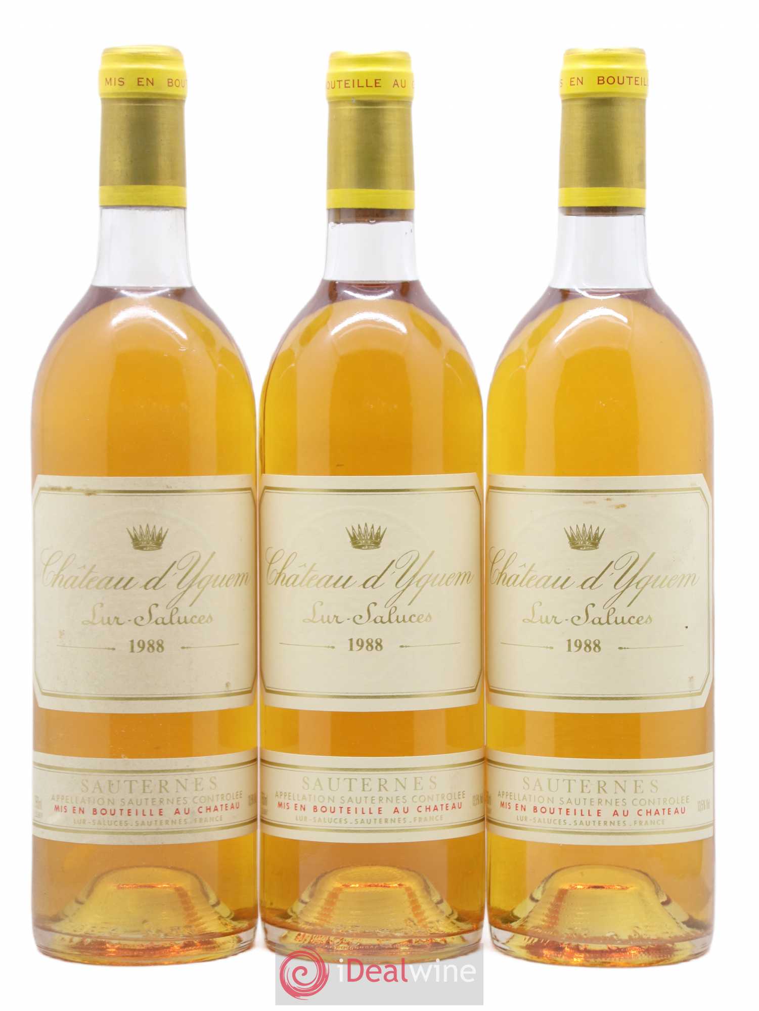 Château d' Yquem 1er Cru Classé Supérieur 1988 - Lotto di 3 bottiglie - 0