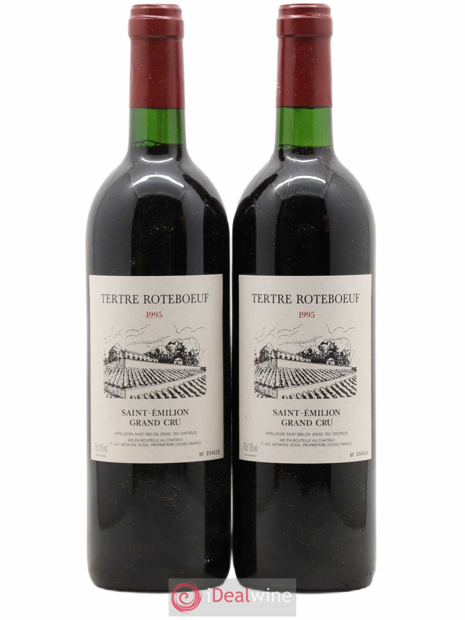 Château Tertre Roteboeuf 1995 - Posten von 2 Flaschen - 0