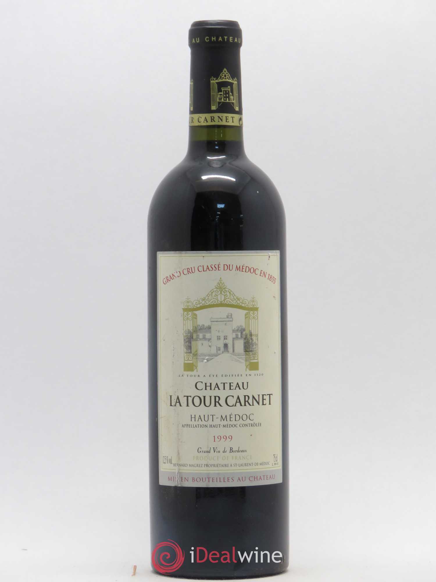 Château la Tour Carnet 4ème Grand Cru Classé 1999 - Lot de 1 bouteille - 0