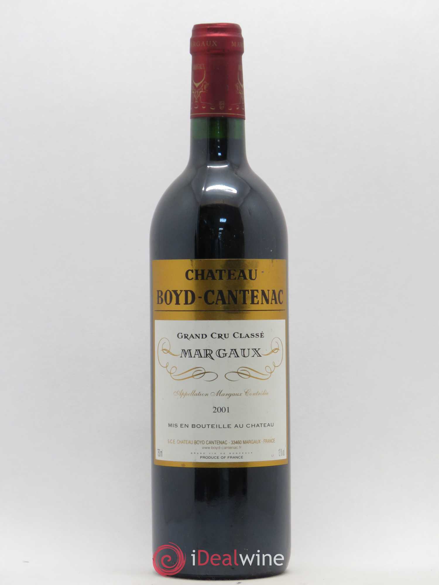 Château Boyd Cantenac 3ème Grand Cru Classé 2001 - Lot de 1 bouteille - 0
