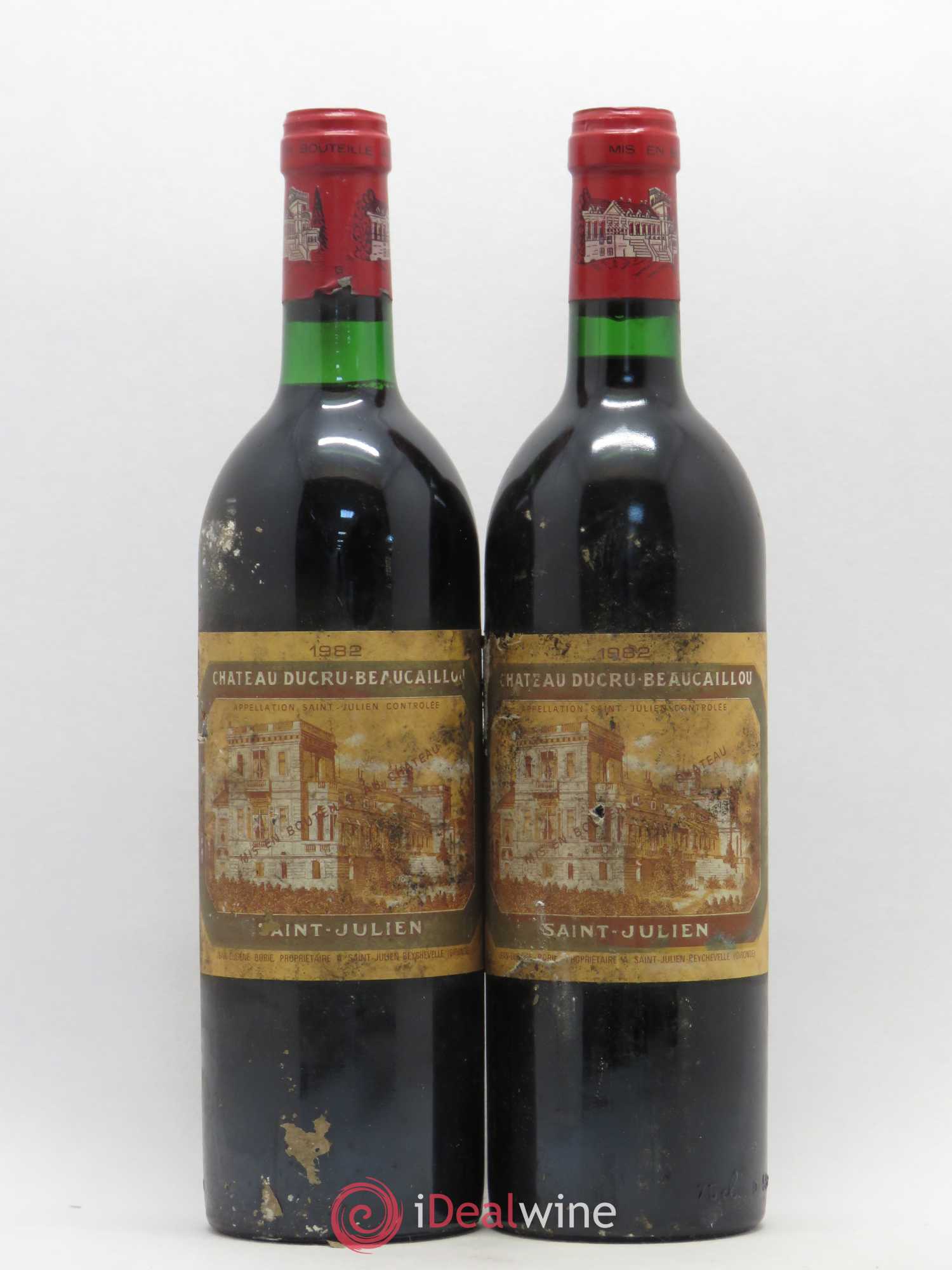 Château Ducru Beaucaillou 2ème Grand Cru Classé 1982 - Lot de 2 bouteilles - 0
