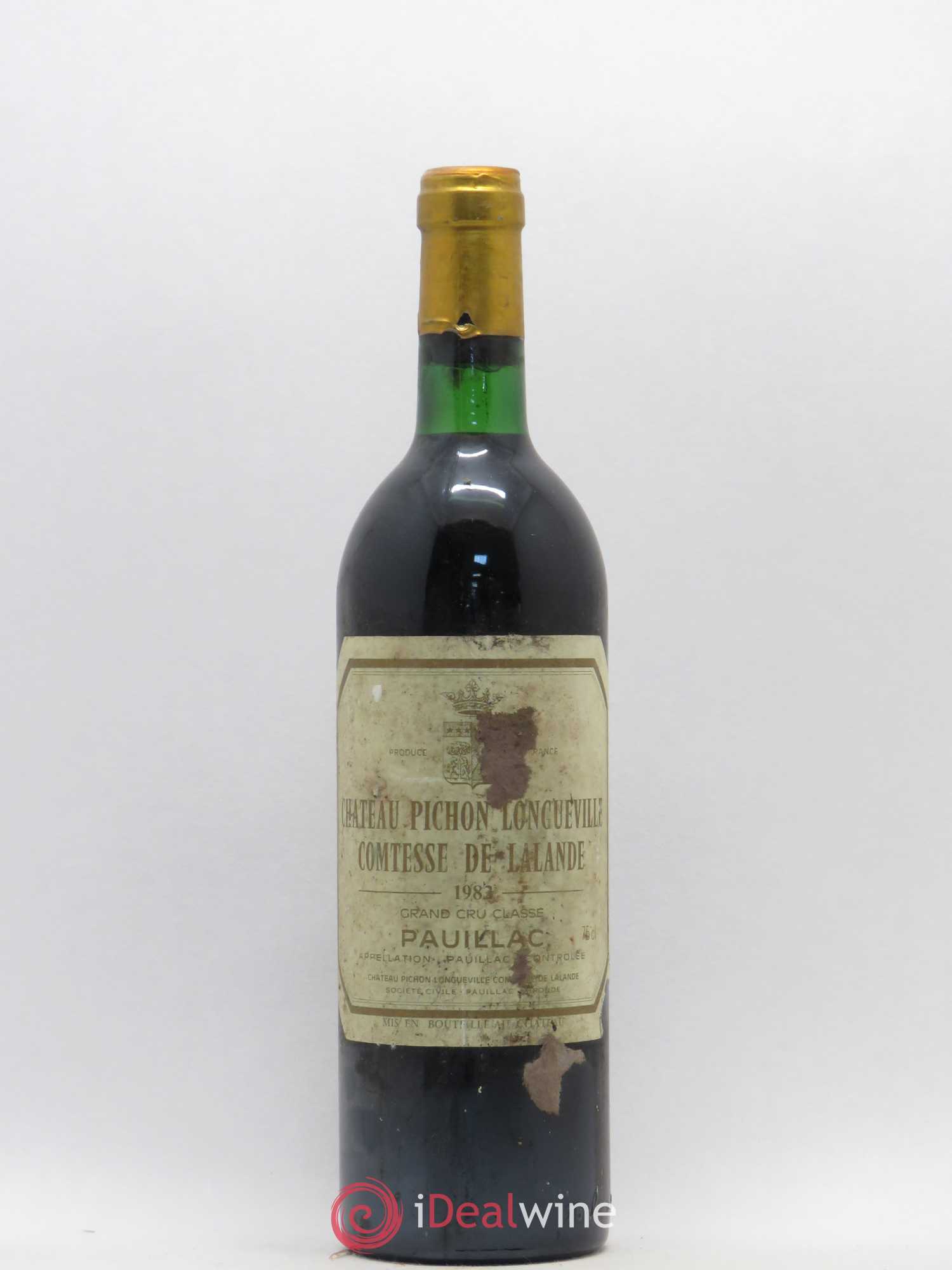 Château Pichon Longueville Comtesse de Lalande 2ème Grand Cru Classé 1982 - Lot de 1 bouteille - 0