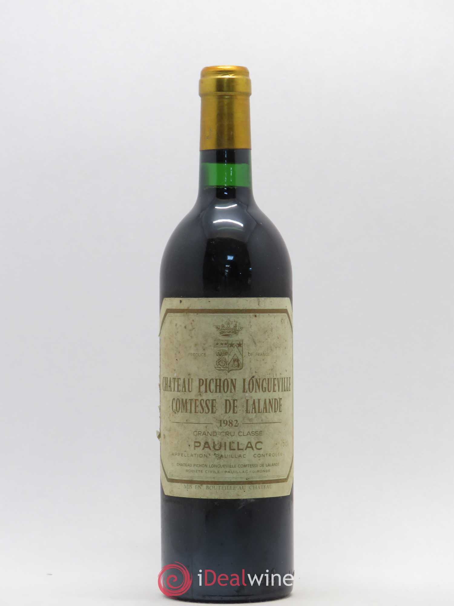 Château Pichon Longueville Comtesse de Lalande 2ème Grand Cru Classé 1982 - Lot de 1 bouteille - 0