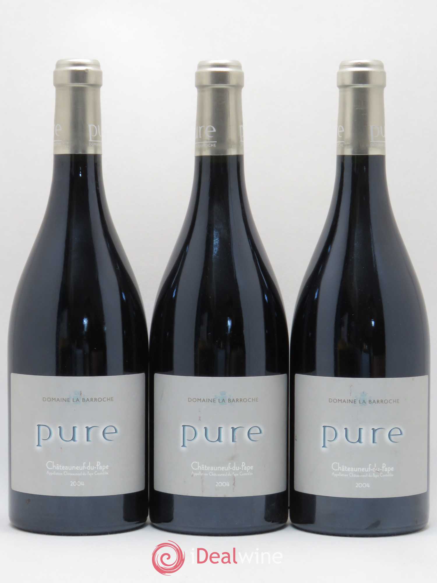 Châteauneuf-du-Pape Cuvée Pure Domaine La Barroche 2004 - Lot de 3 bouteilles - 0