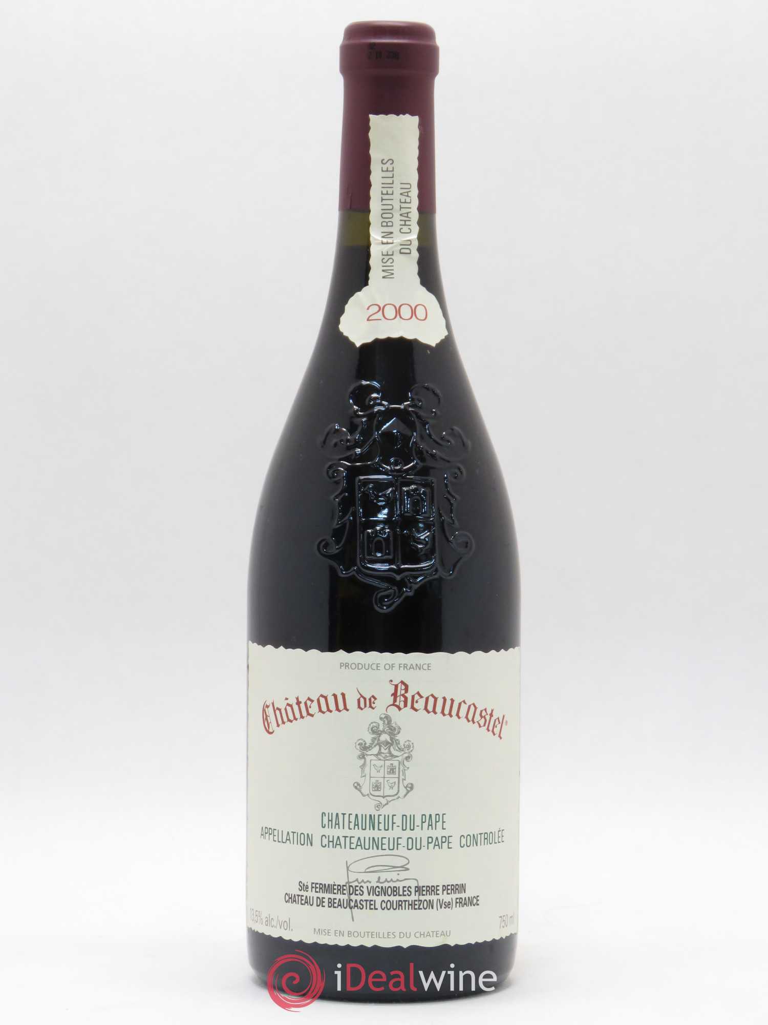 Châteauneuf-du-Pape Château de Beaucastel Famille Perrin 2000 - Lot de 1 bouteille - 0