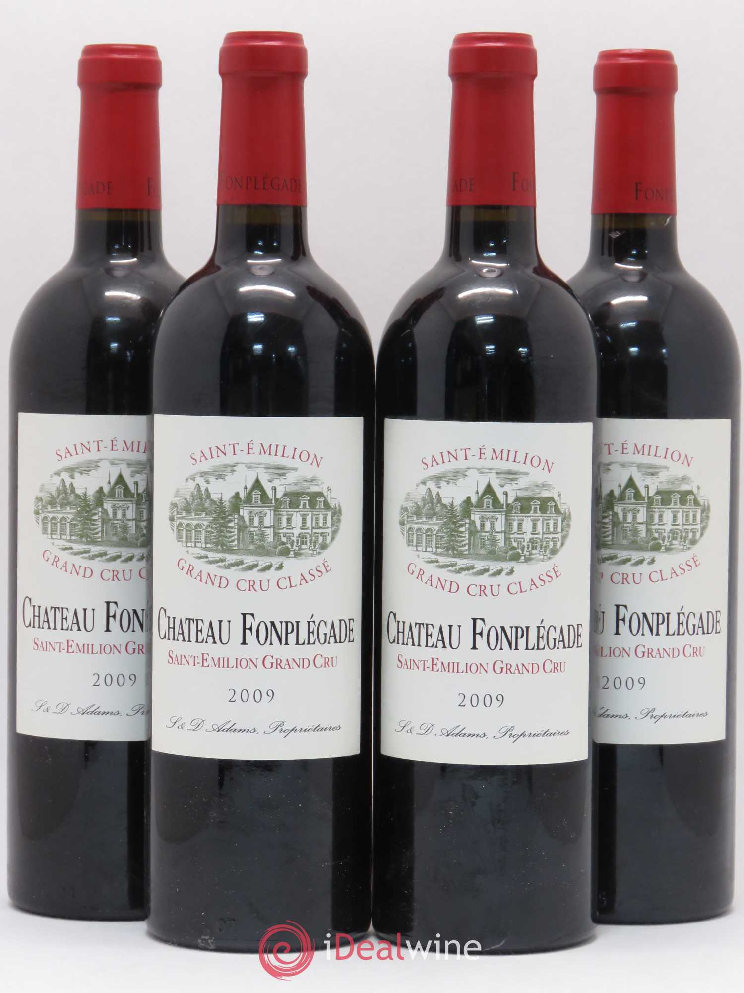 Château Fonplegade Grand Cru Classé 2009 - Lot de 4 bouteilles - 0