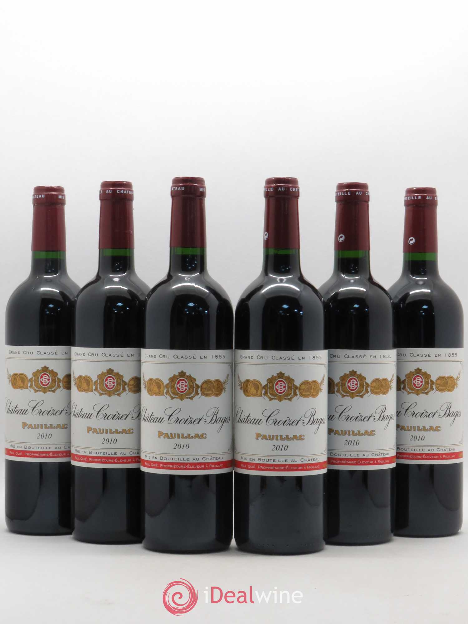 Château Croizet Bages 5ème Grand Cru Classé 2010 - Lot de 6 bouteilles - 0