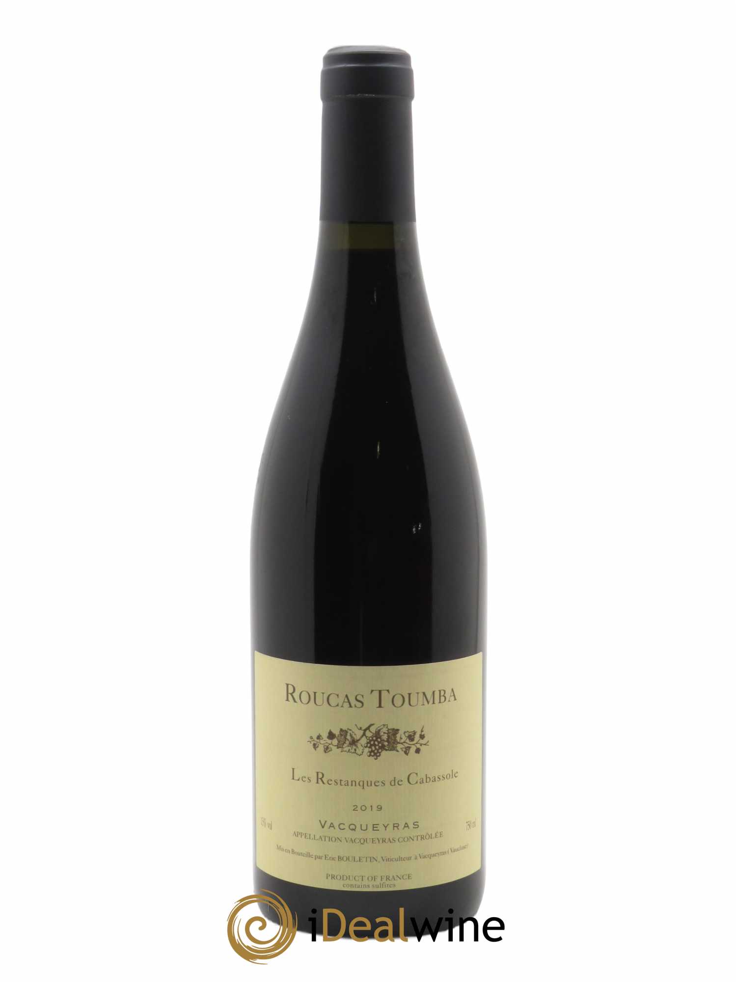 Vacqueyras Les Restanques de Cabassole Roucas Toumba 2019 - Lot de 1 bouteille - 0