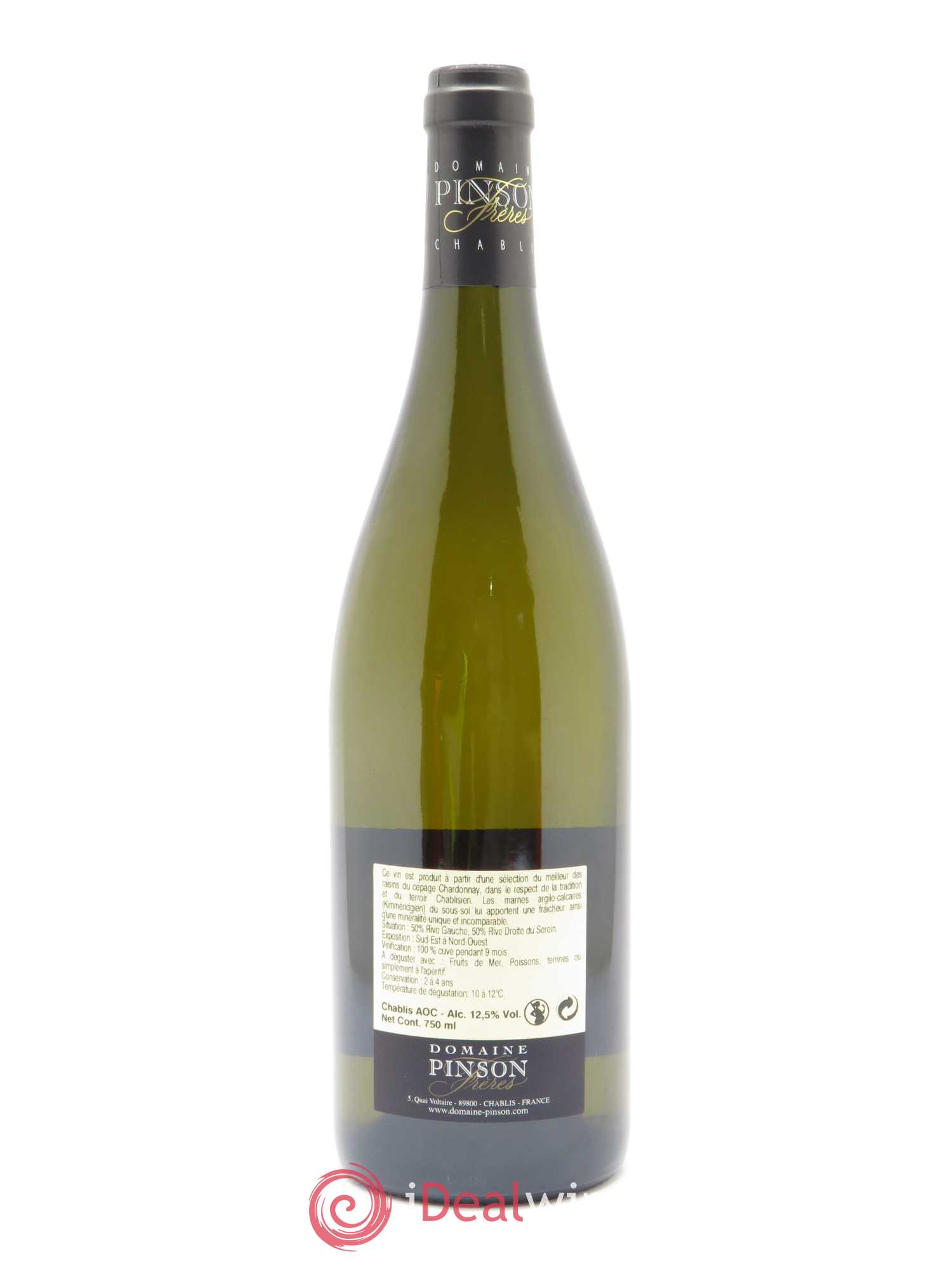 Chablis Pinson Frères (Domaine) 2018 - Lot de 1 bouteille - 1