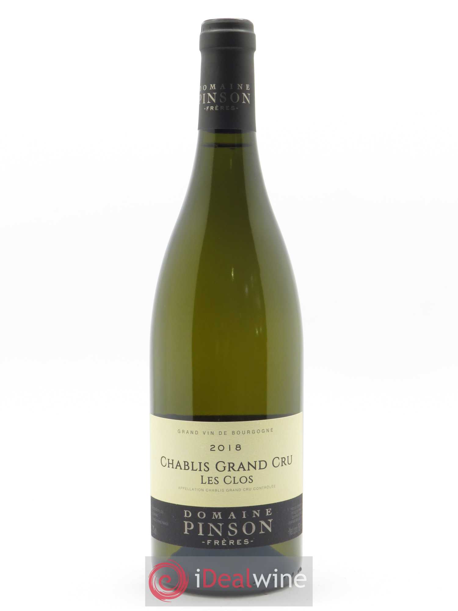 Chablis Grand Cru Les Clos Pinson Frères (Domaine) 2018 - Lot de 1 bouteille - 0