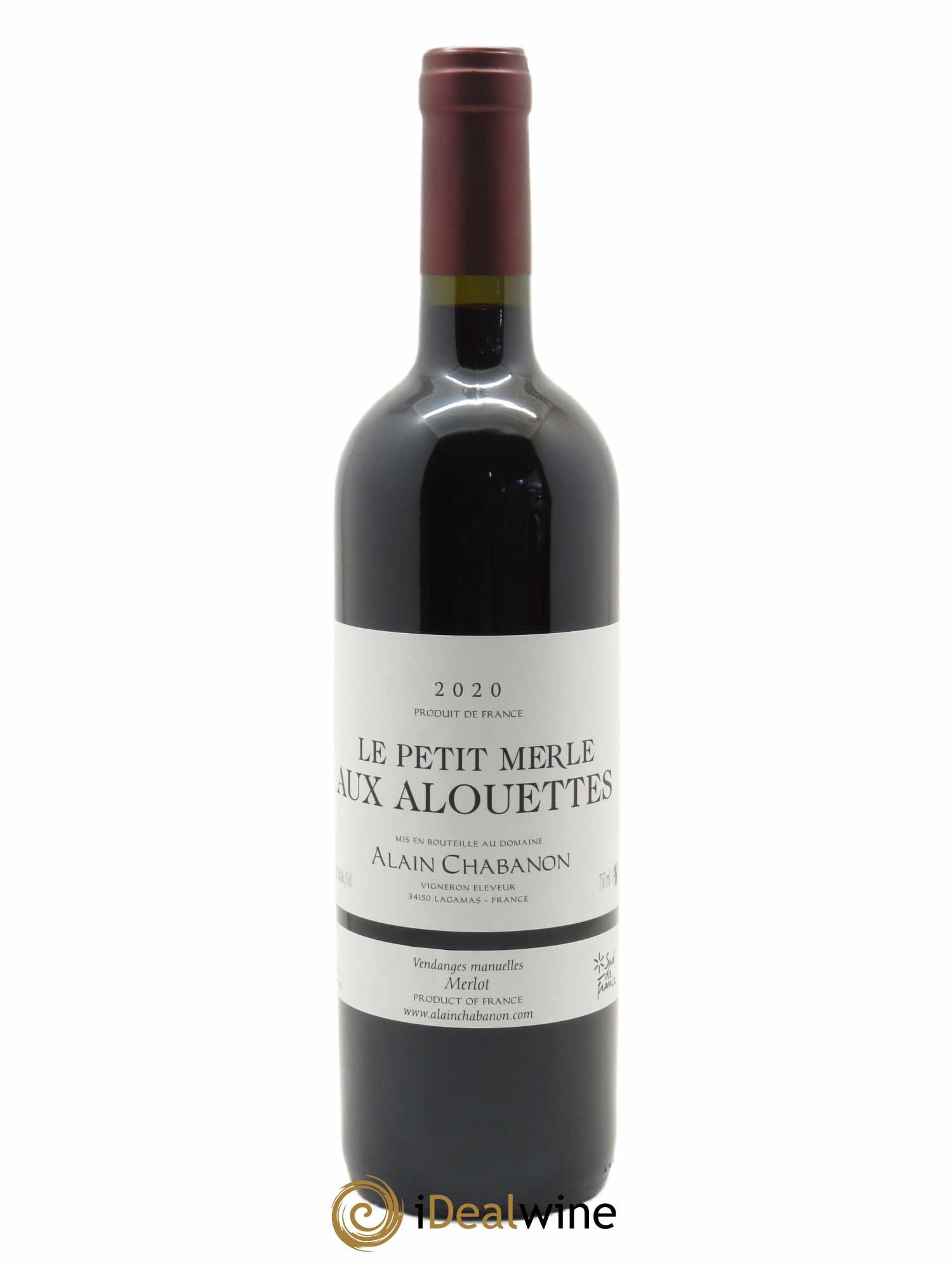 Saint-Guilhem-le-Désert (anciennement IGP Pays d'Oc) Alain Chabanon (Domaine) Le Petit Merle aux Alouettes 2020 - Posten von 1 Flasche - 0