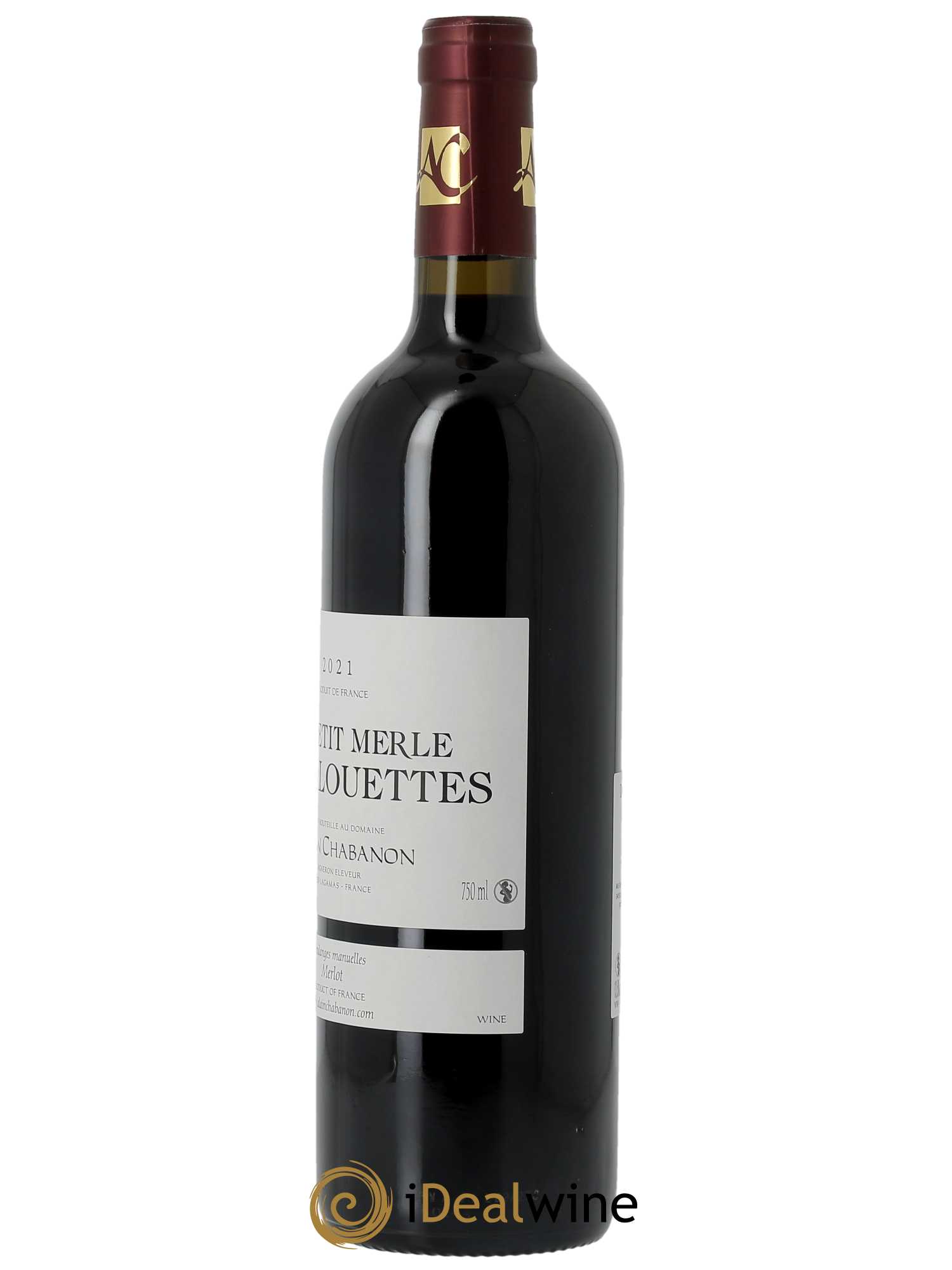 IGP Saint-Guilhem-le-Désert (anc. IGP Pays d'Oc) Alain Chabanon (Domaine) Le Petit Merle aux Alouettes 2021 - Lot de 1 bouteille - 1