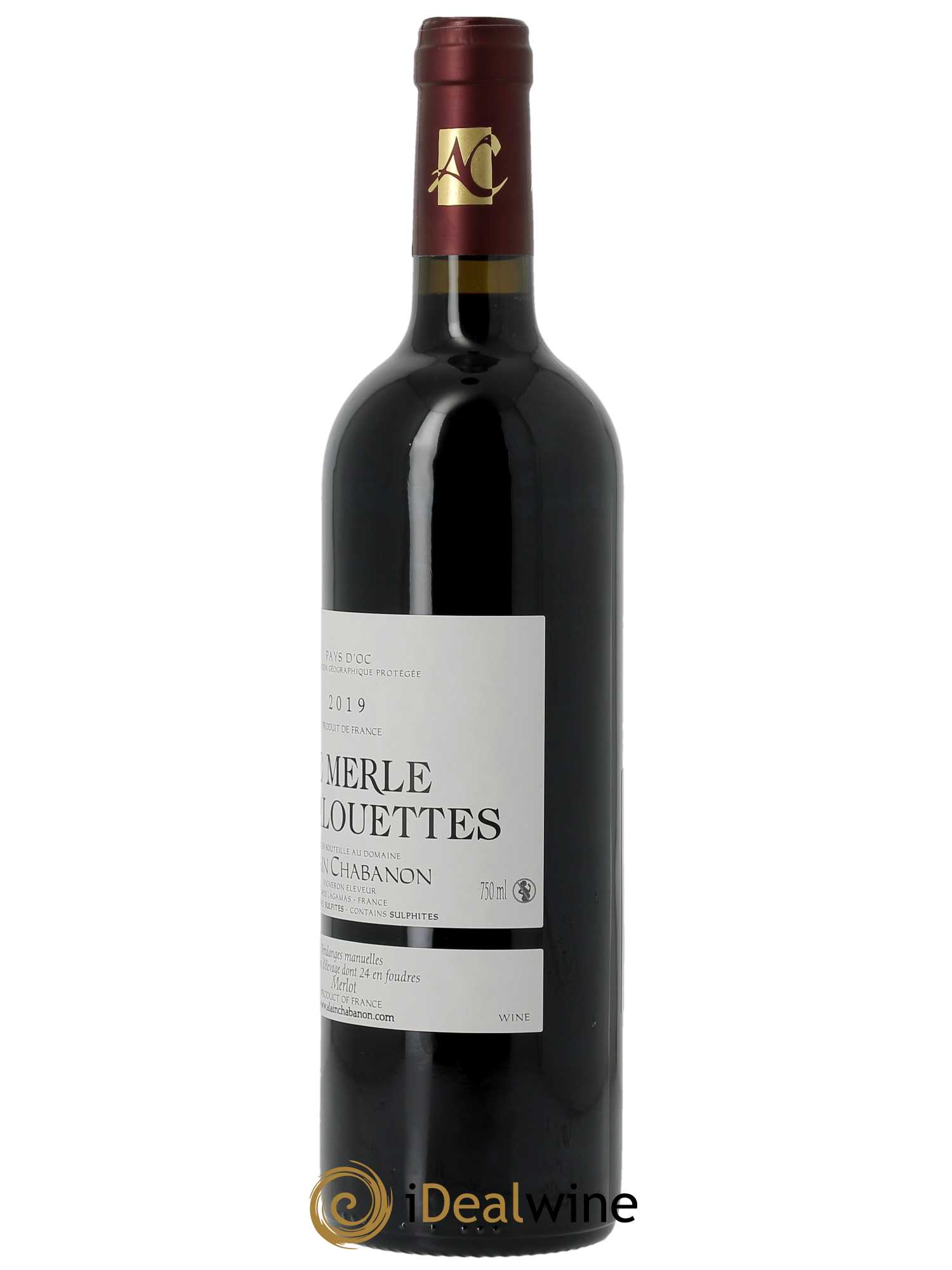 IGP Pays d'Oc Alain Chabanon (Domaine) Le Merle aux Alouettes 2019 - Lot of 1 bottle - 1