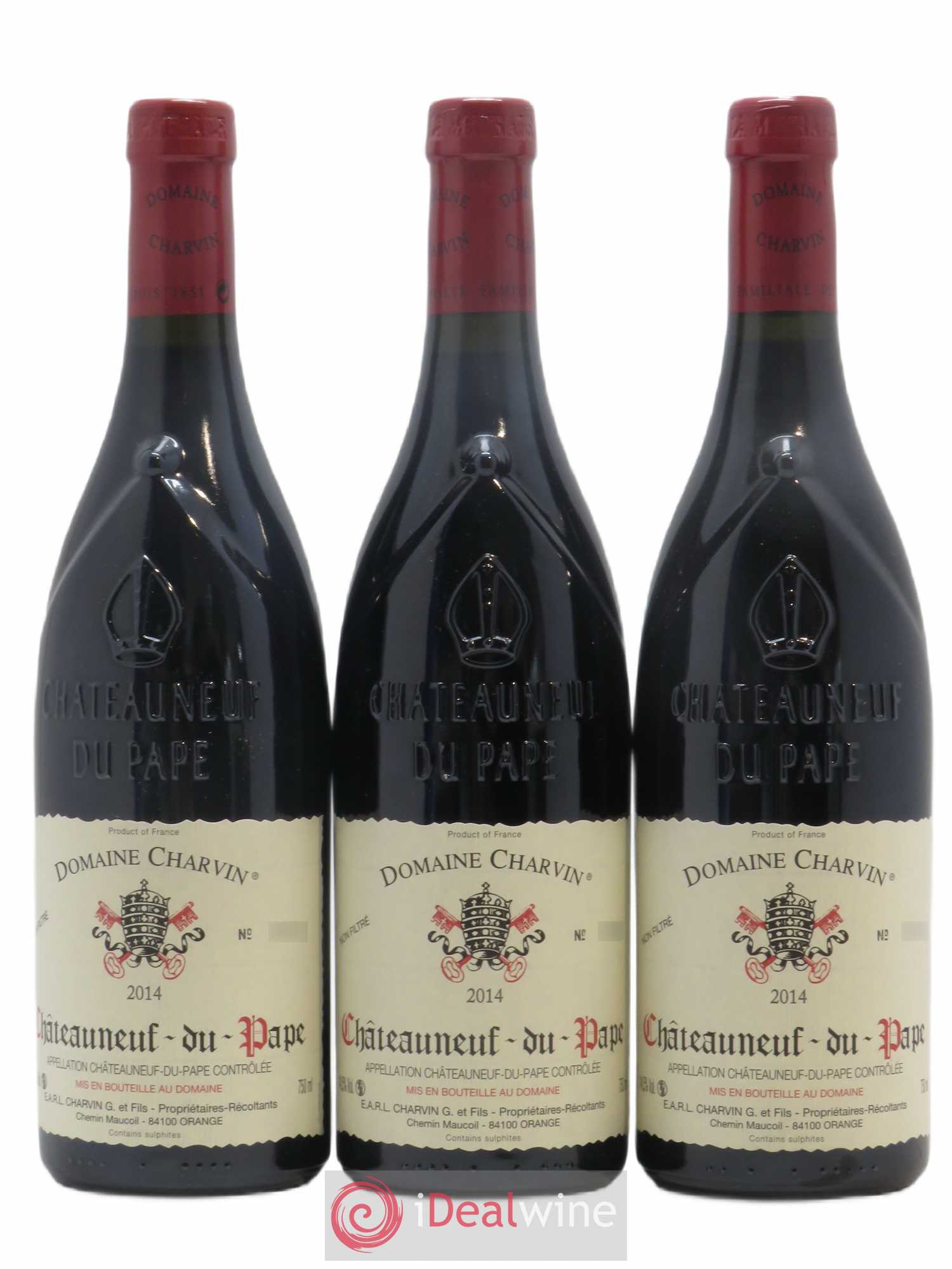 Châteauneuf-du-Pape Charvin (Domaine) 2014 - Lot de 3 bouteilles - 0