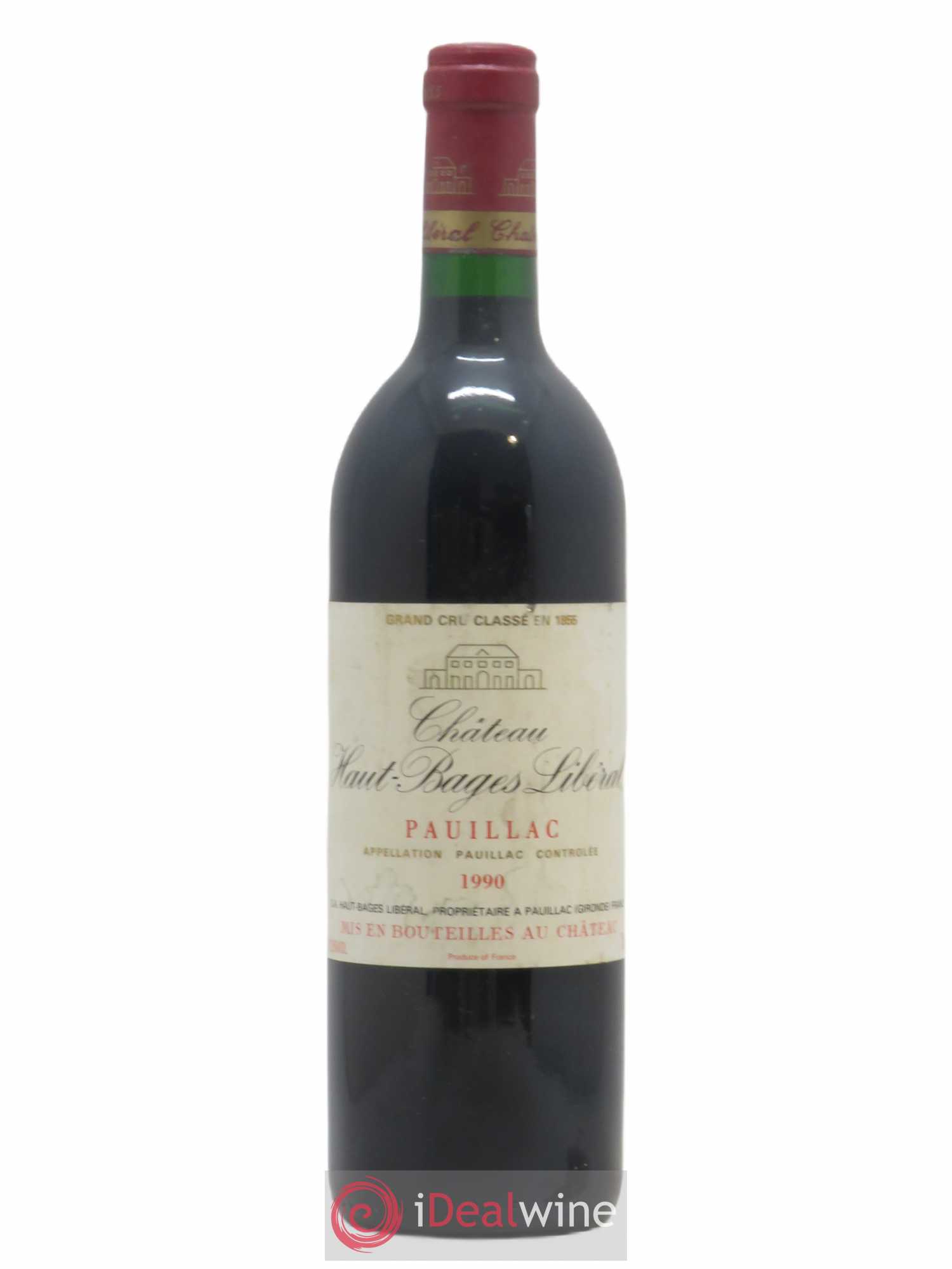 Château Haut Bages Libéral 5ème Grand Cru Classé 1990 - Lot de 1 bouteille - 0