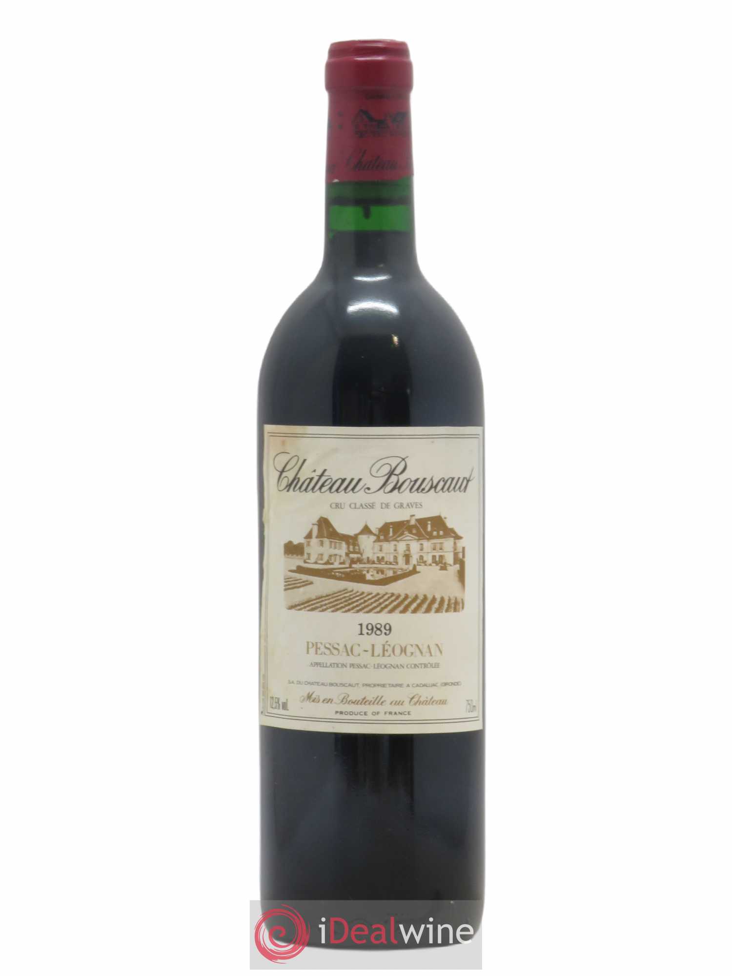 Château Bouscaut Cru Classé de Graves 1989 - Lot de 1 bouteille - 0