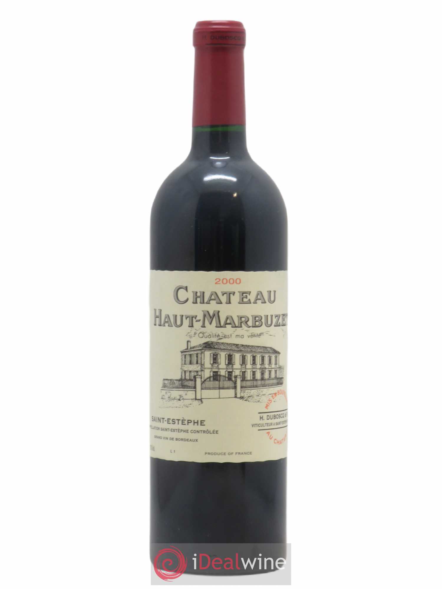 Château Haut Marbuzet 2000 - Lot de 1 bouteille - 0