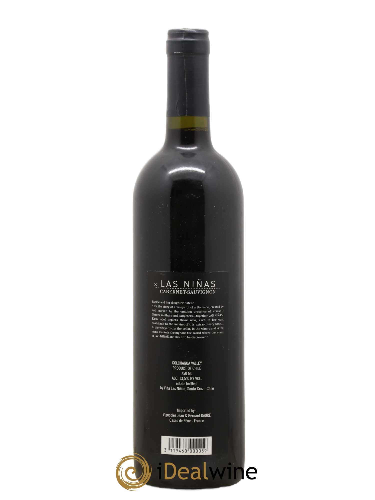 Chili Cabernet Sauvignon Las Ninas Sartaawens Cruz 2002 - Lot de 1 bouteille - 1