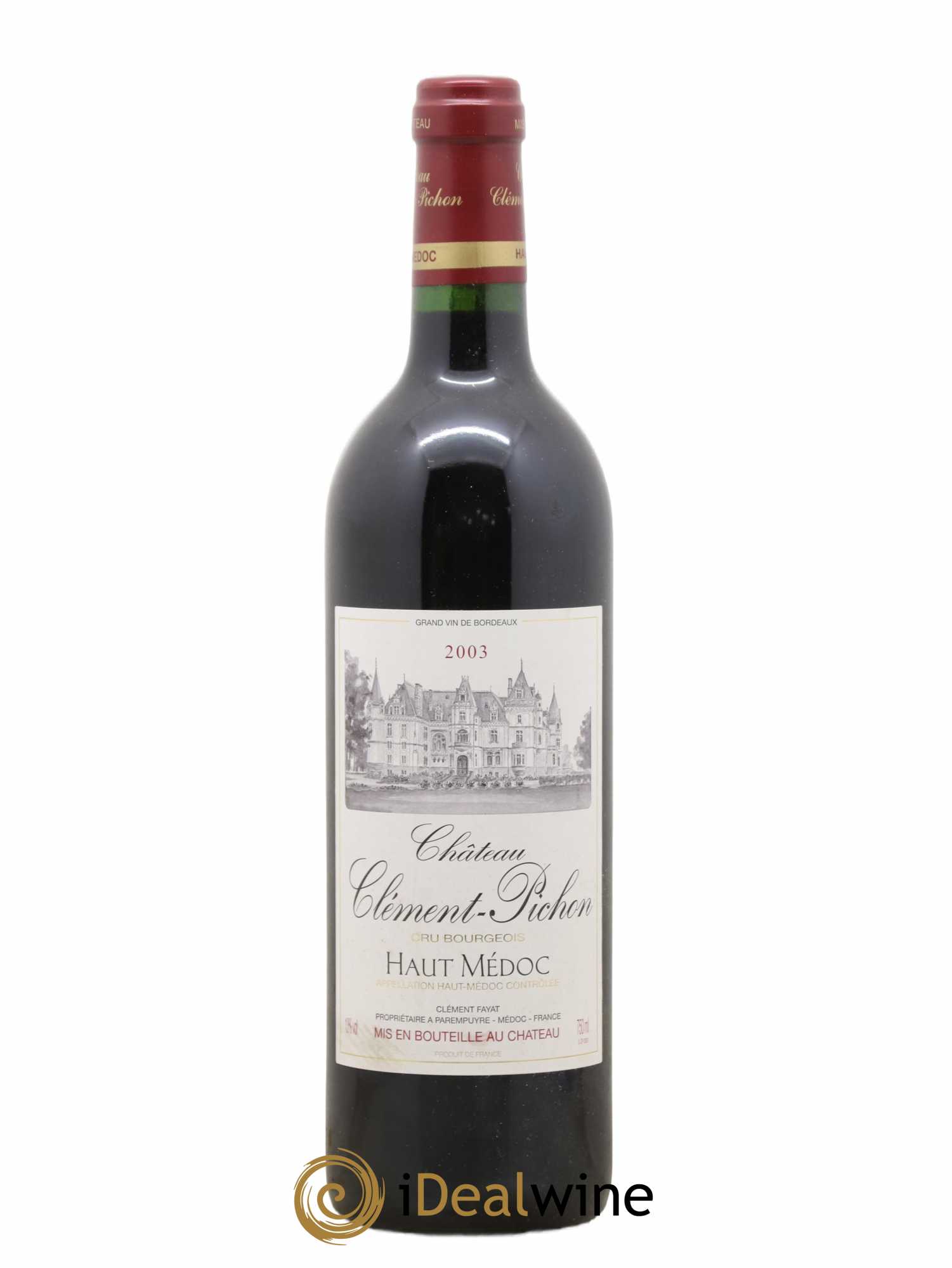 Château Clément-Pichon Cru Bourgeois 2003 - Lot de 1 bouteille - 0