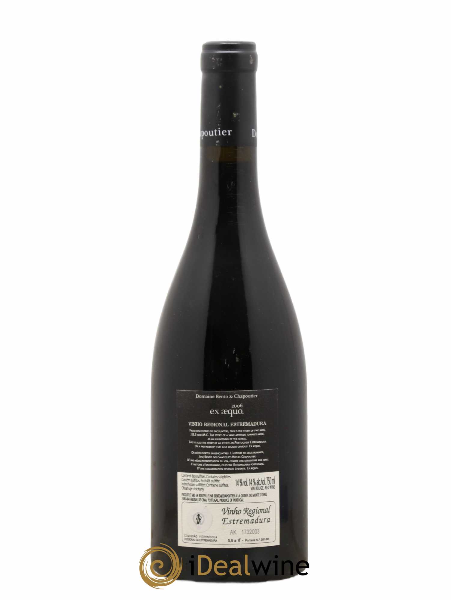 Portugal Vinho Regional Estremadura Ex Aequo Chapoutier 2006 - Posten von 1 Flasche - 1
