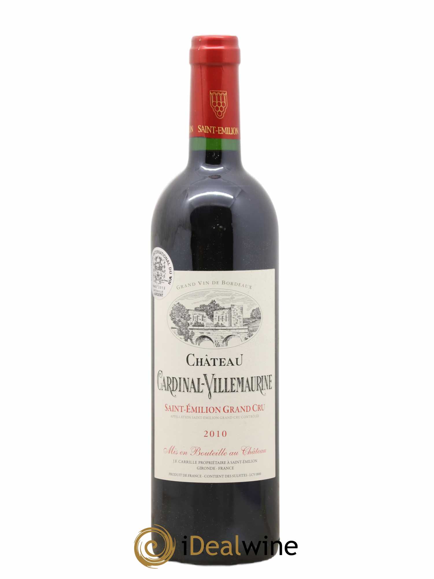 Saint-Émilion Grand Cru Cardinal Villemaurine 2010 - Lot de 1 bouteille - 0