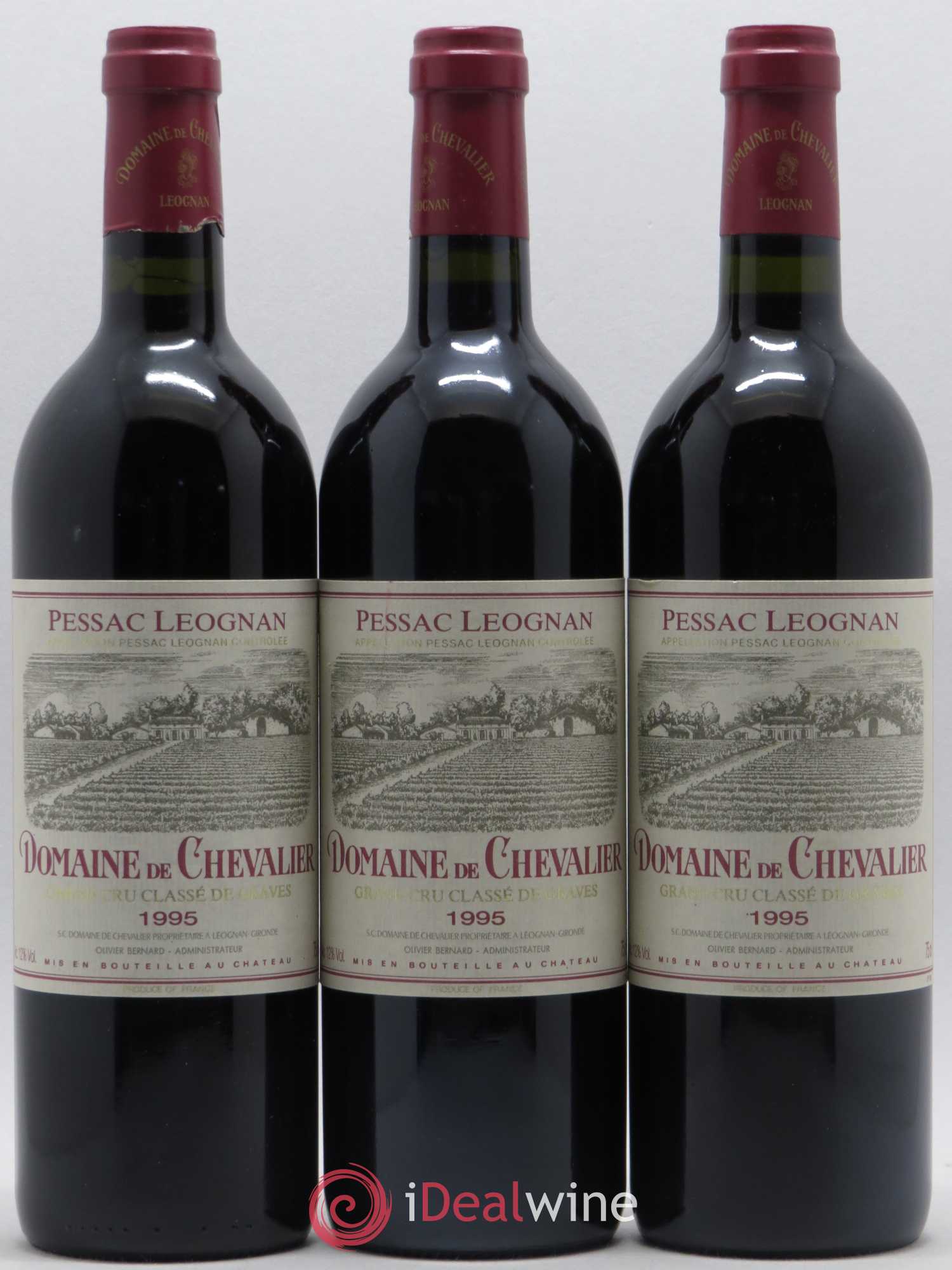 Domaine de Chevalier Cru Classé de Graves 1995 - Lot de 3 bouteilles - 0