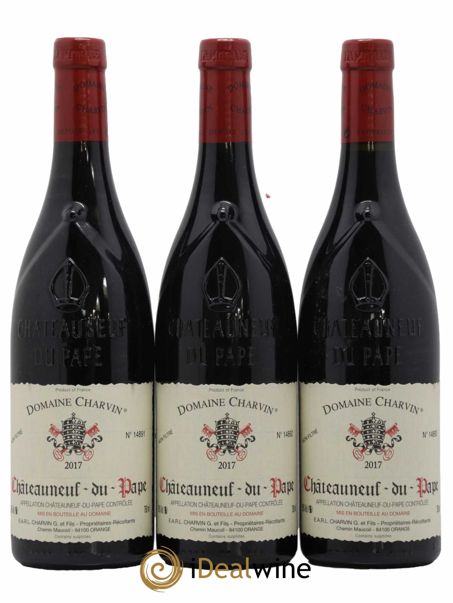 Châteauneuf-du-Pape Charvin (Domaine) 2017 - Lot de 3 bouteilles - 0