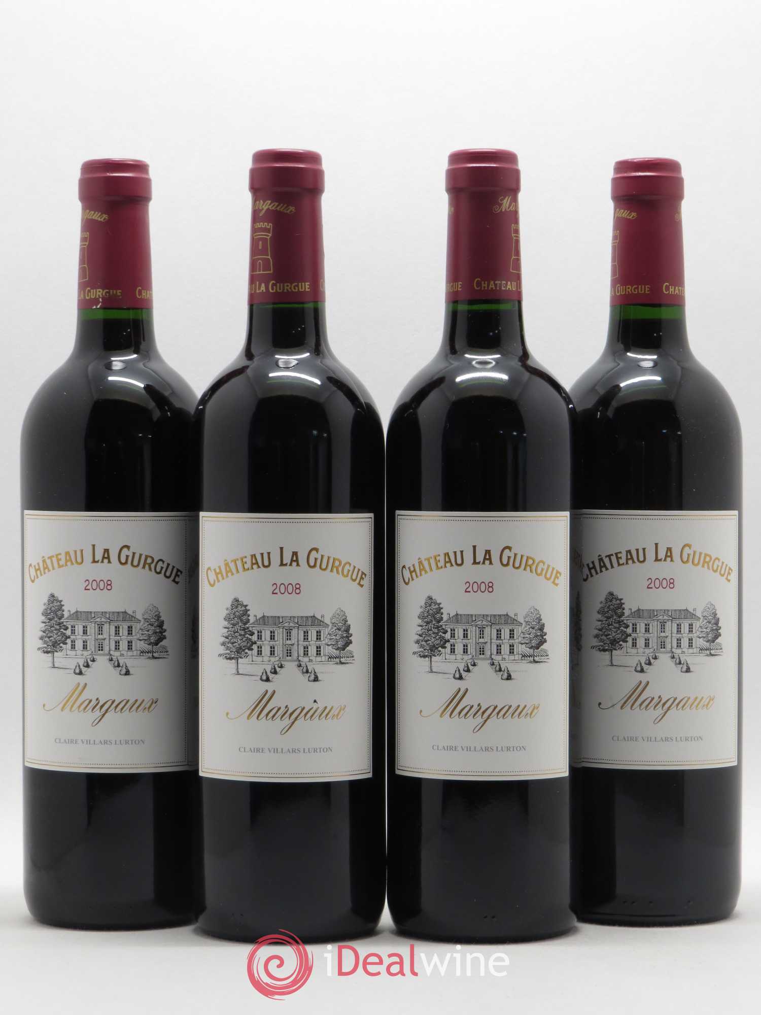 Château la Gurgue Cru Bourgeois 2008 - Lot de 4 bouteilles - 0