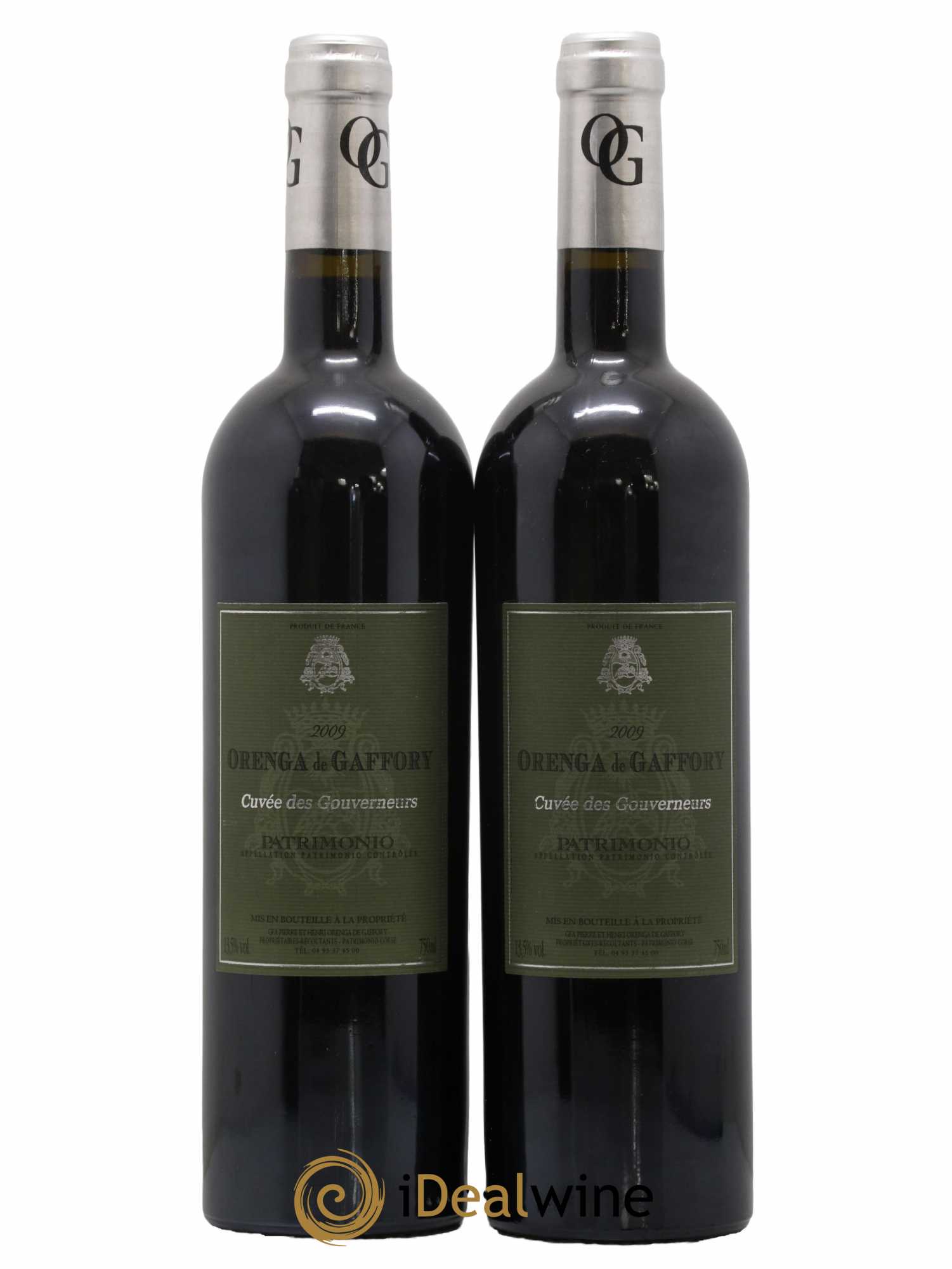 Patrimonio Cuvée des Gouverneurs Orenga de Gaffory 2009 - Lot de 2 bouteilles - 0