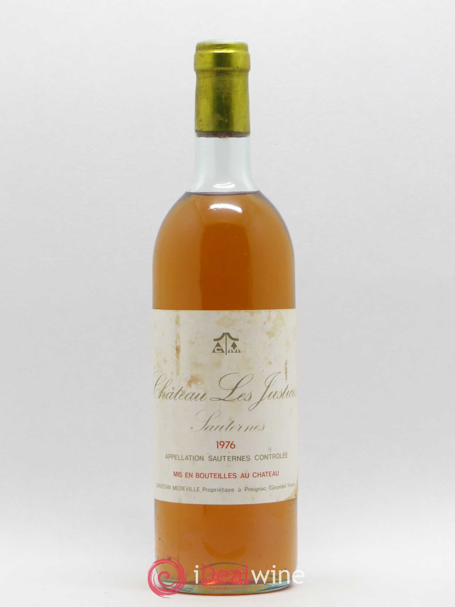 Château les Justices Cru Bourgeois 1976 - Lotto di 1 bottiglia - 0