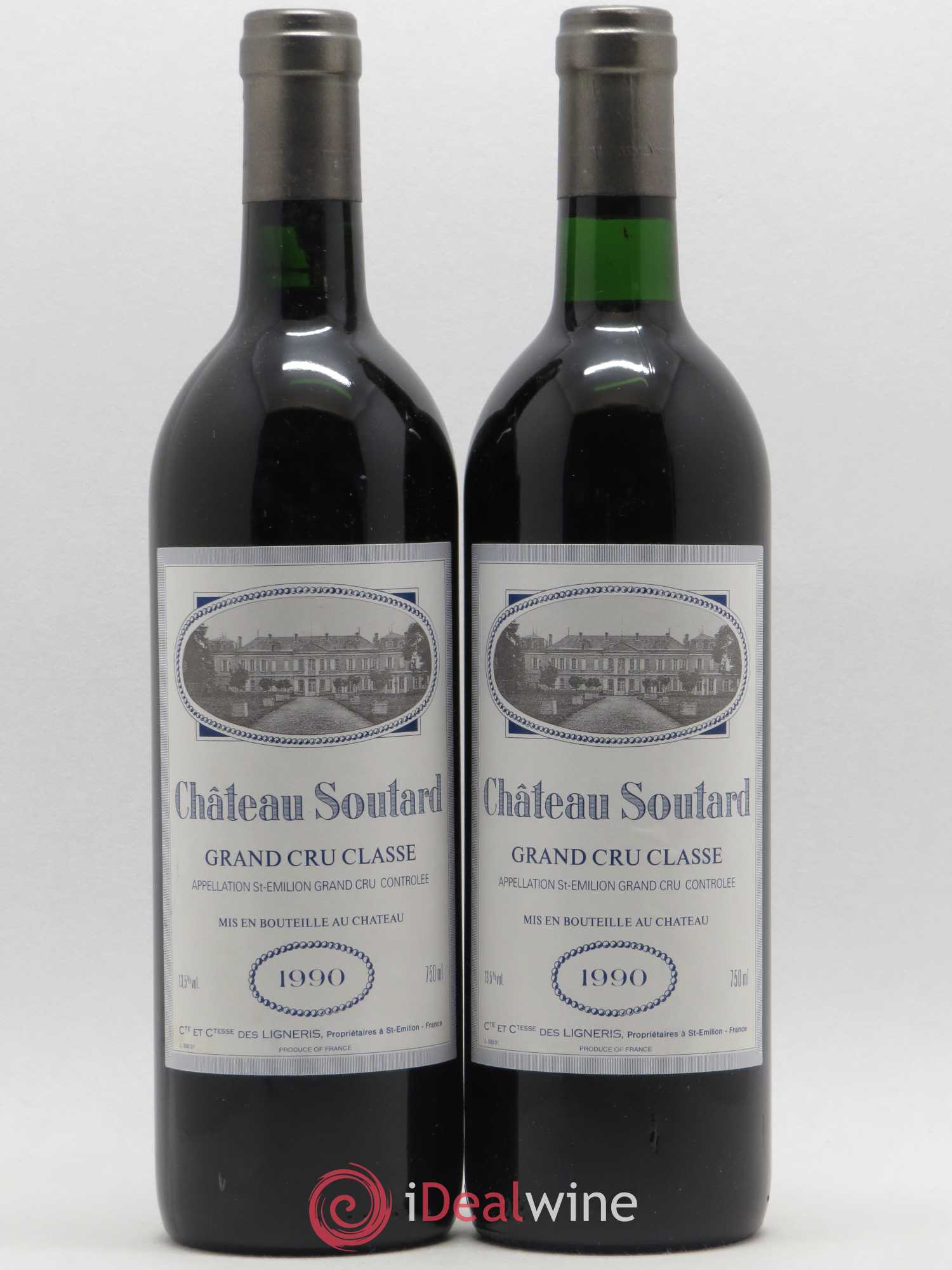 Château Soutard Grand Cru Classé 1990 - Lot de 5 bouteilles - 2