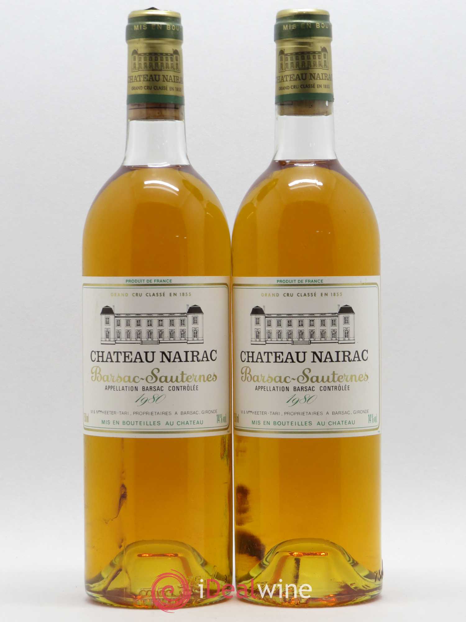Château Nairac 2ème Grand Cru Classé 1980 - Lotto di 2 bottiglie - 0