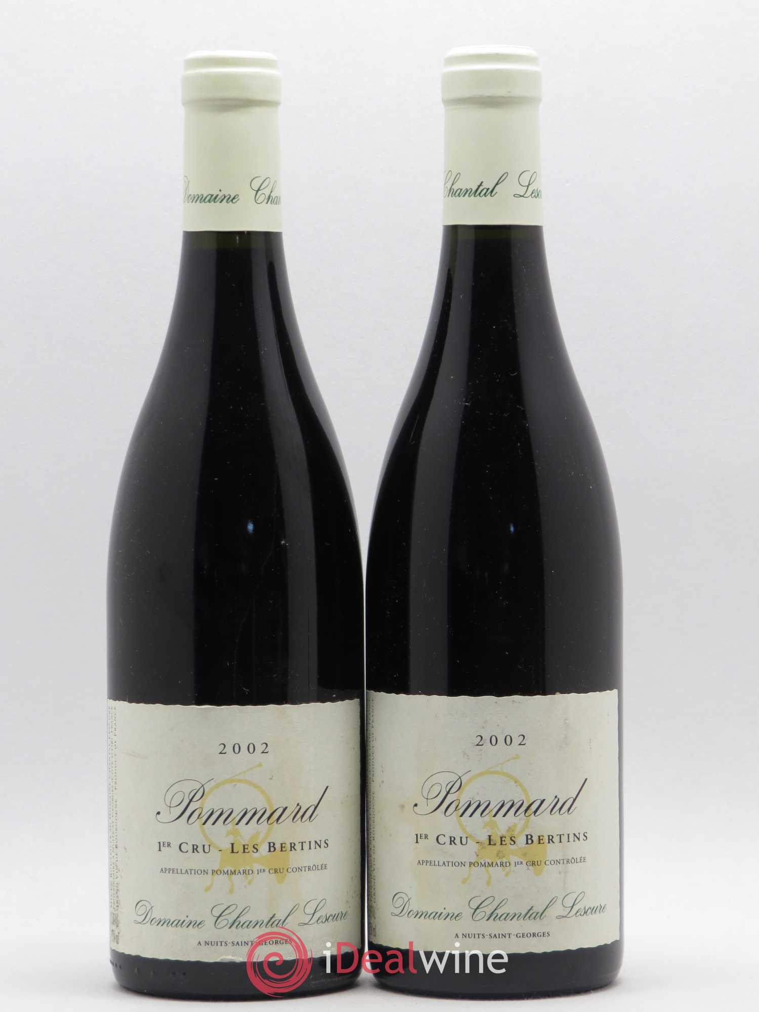 Pommard 1er Cru Les Bertins Chantal Lescure 2002 - Lot de 2 bouteilles - 0