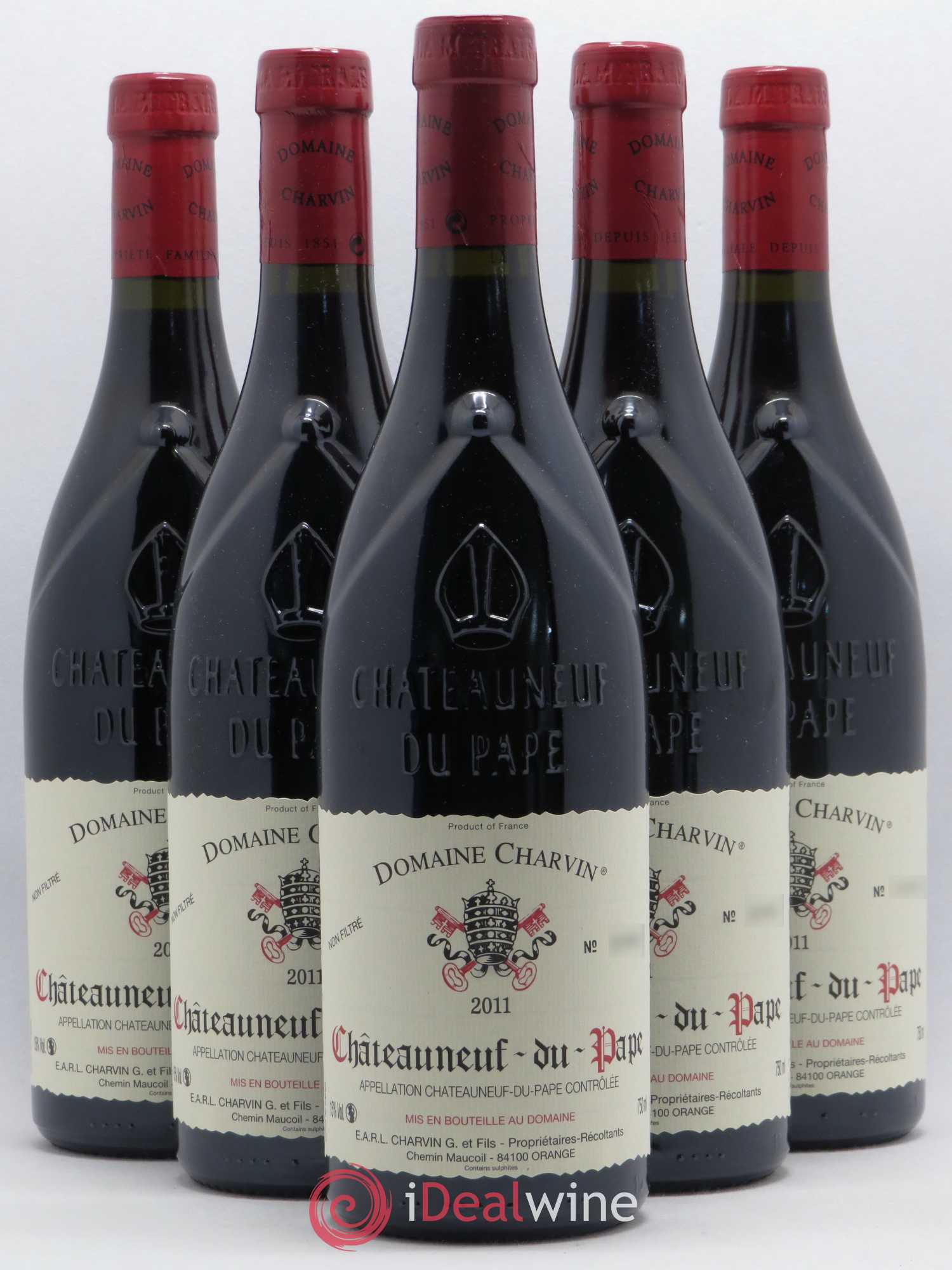 Châteauneuf-du-Pape Charvin (Domaine) 2011 - Lot de 5 bouteilles - 0