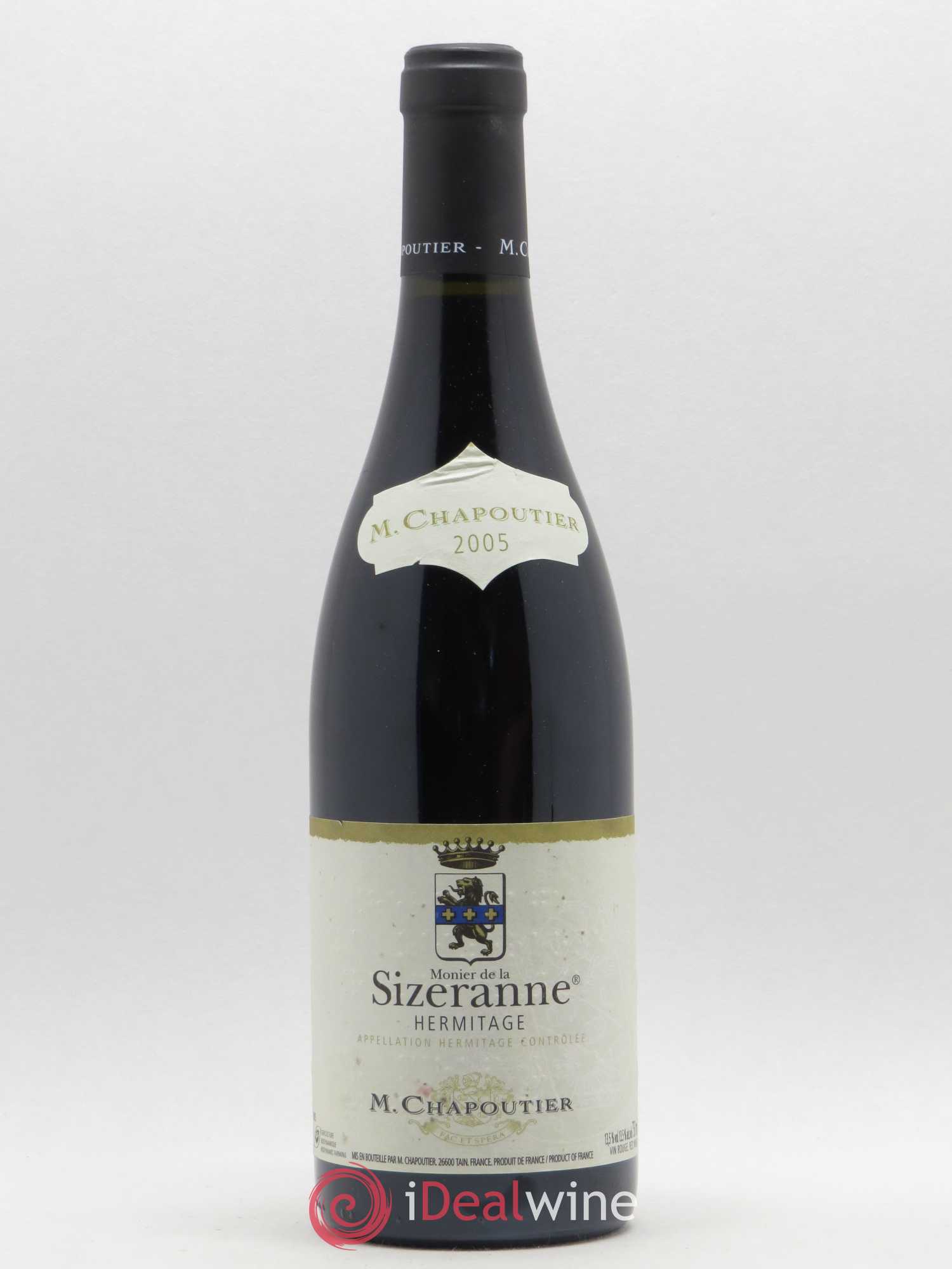 Hermitage Monier de La Sizeranne Chapoutier 2005 - Lot de 1 bouteille - 0