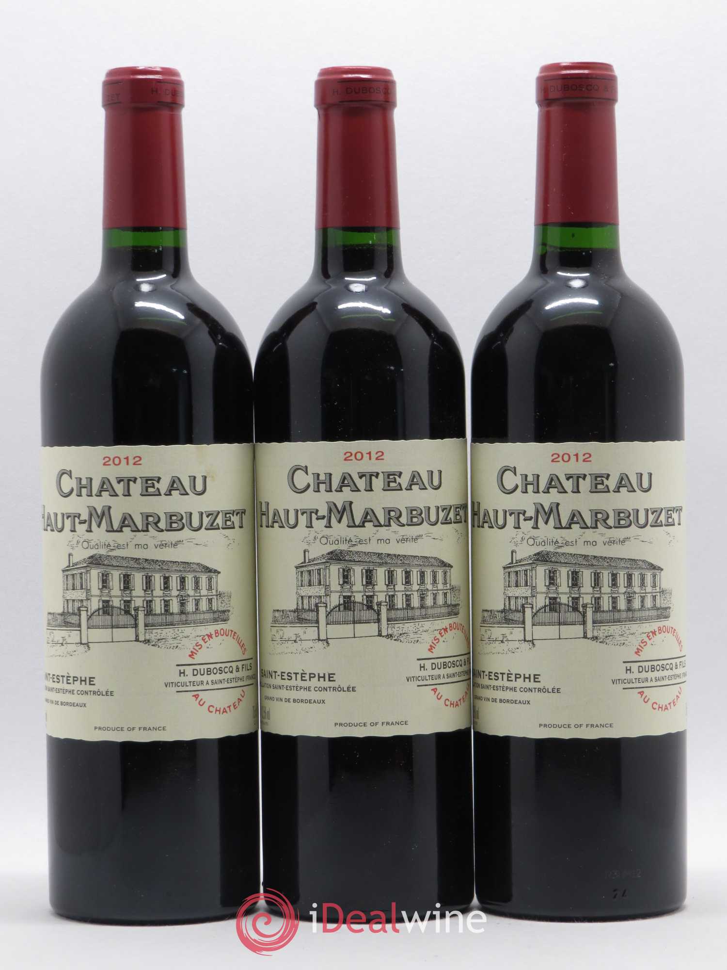 Château Haut Marbuzet 2012 - Lot de 6 bouteilles - 1