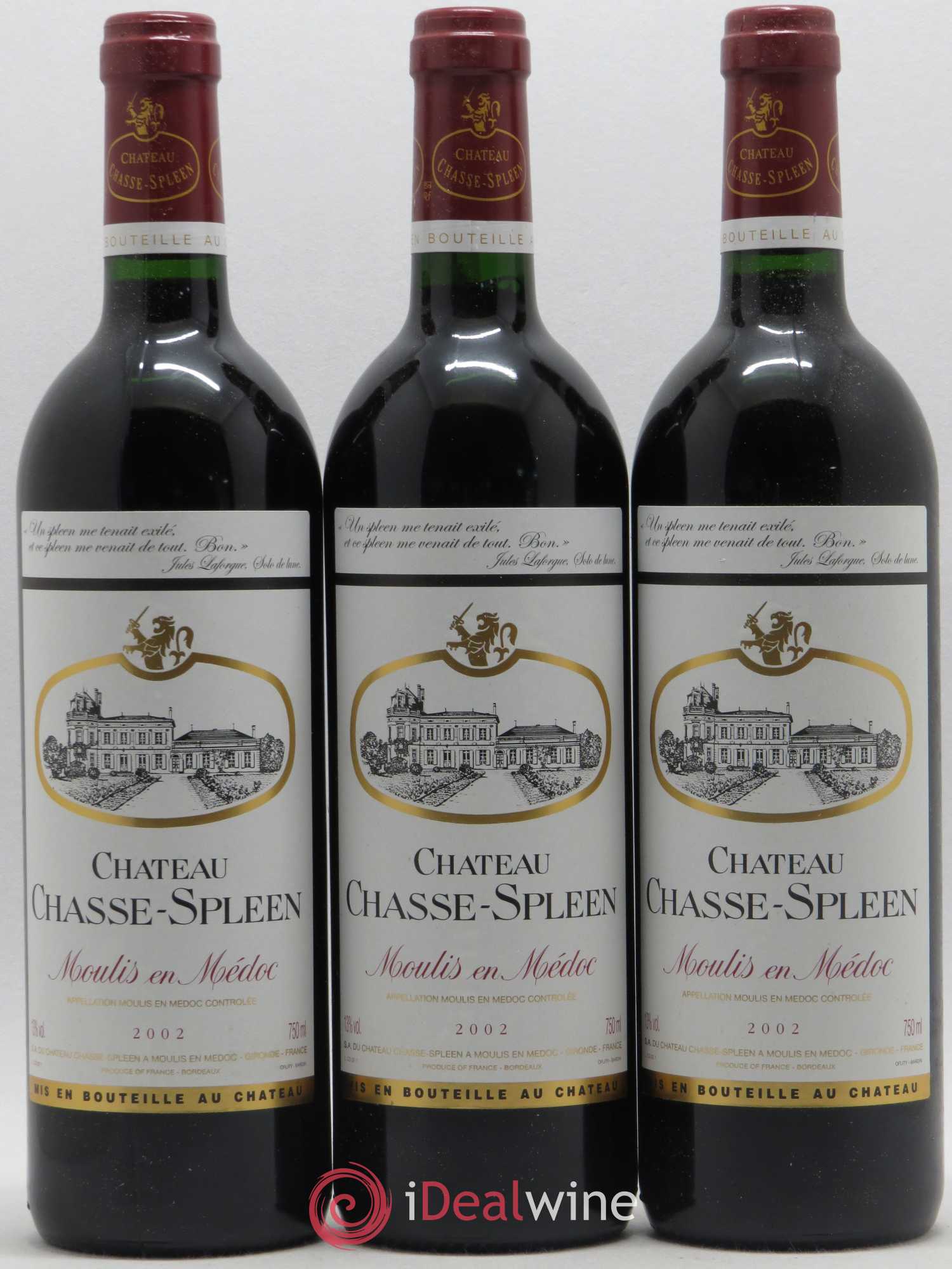 Château Chasse Spleen 2002 - Lot de 6 bouteilles - 2