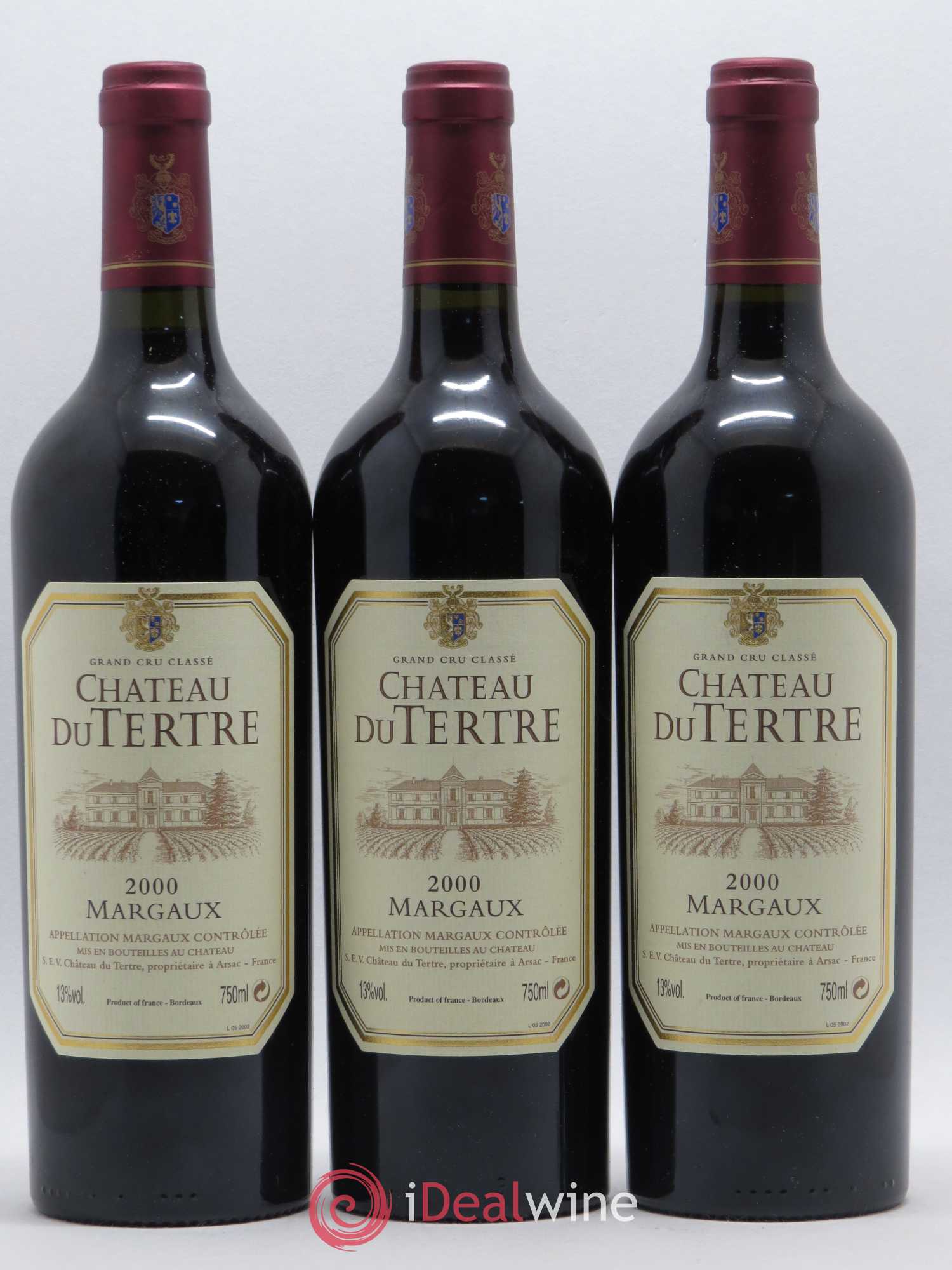 Château du Tertre 5ème Grand Cru Classé 2000 - Lot de 6 bouteilles - 2