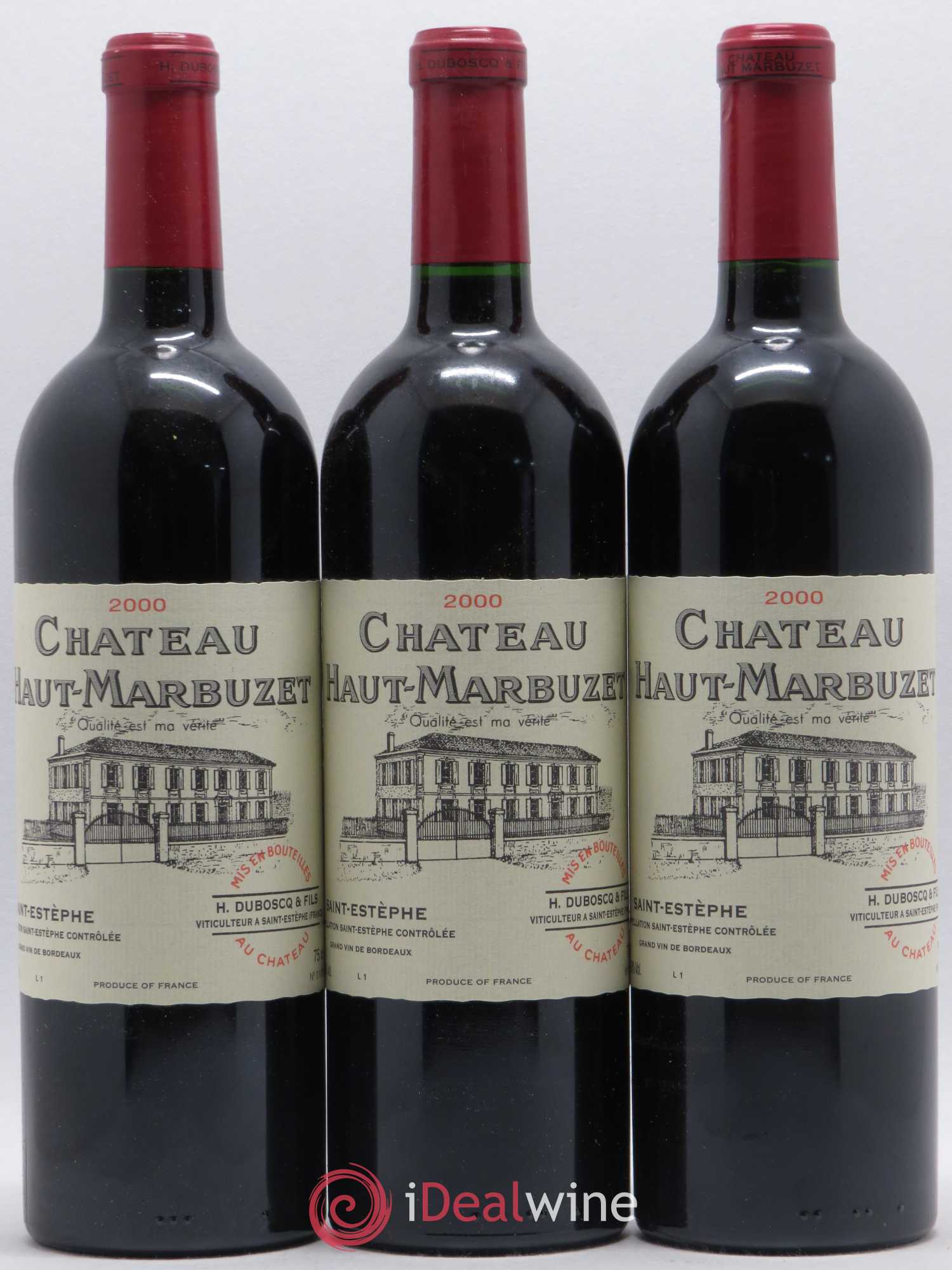Château Haut Marbuzet 2000 - Lot de 6 bouteilles - 1