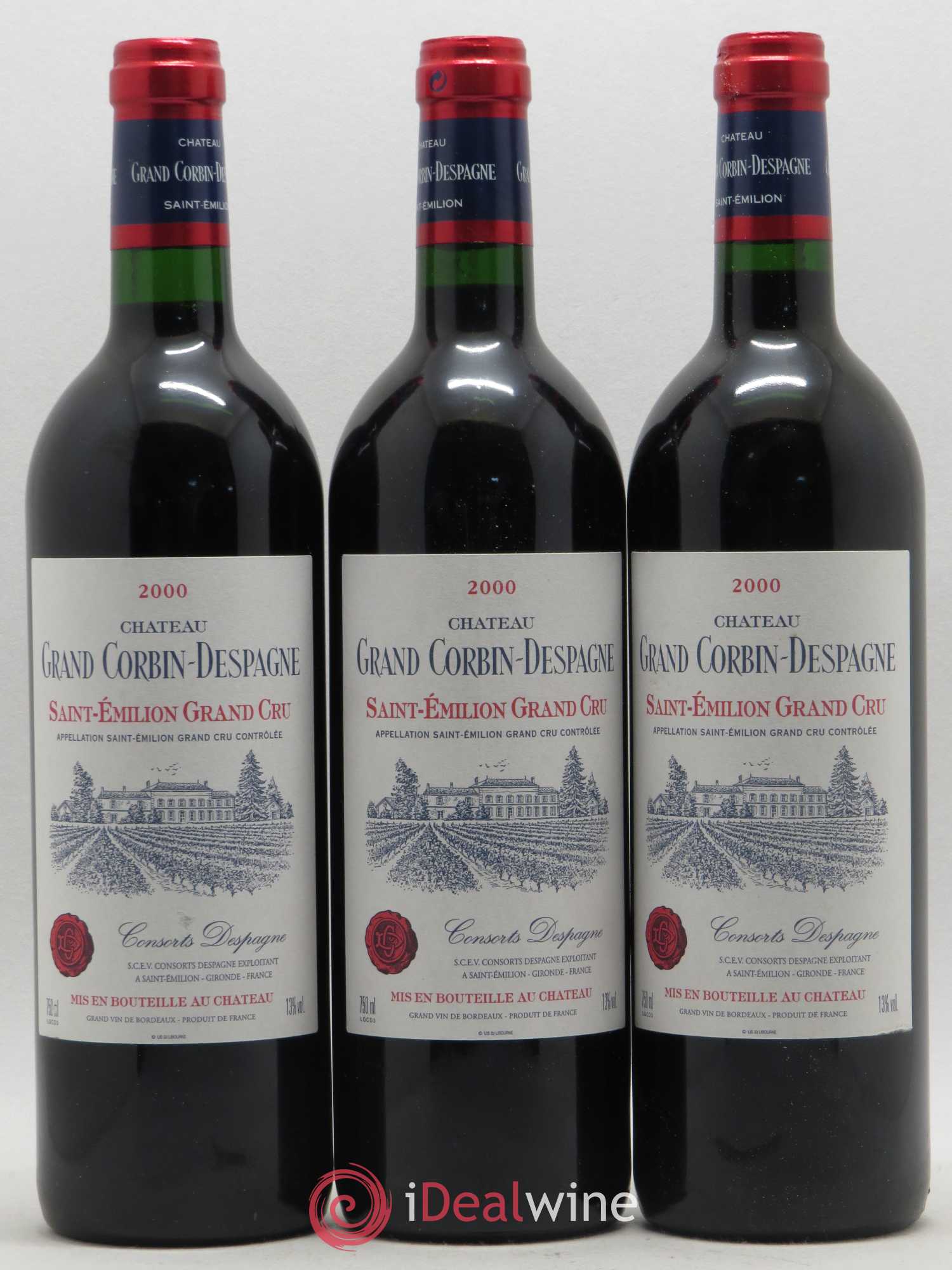Château Grand Corbin Despagne Grand Cru Classé 2000 - Lot de 6 bouteilles - 2