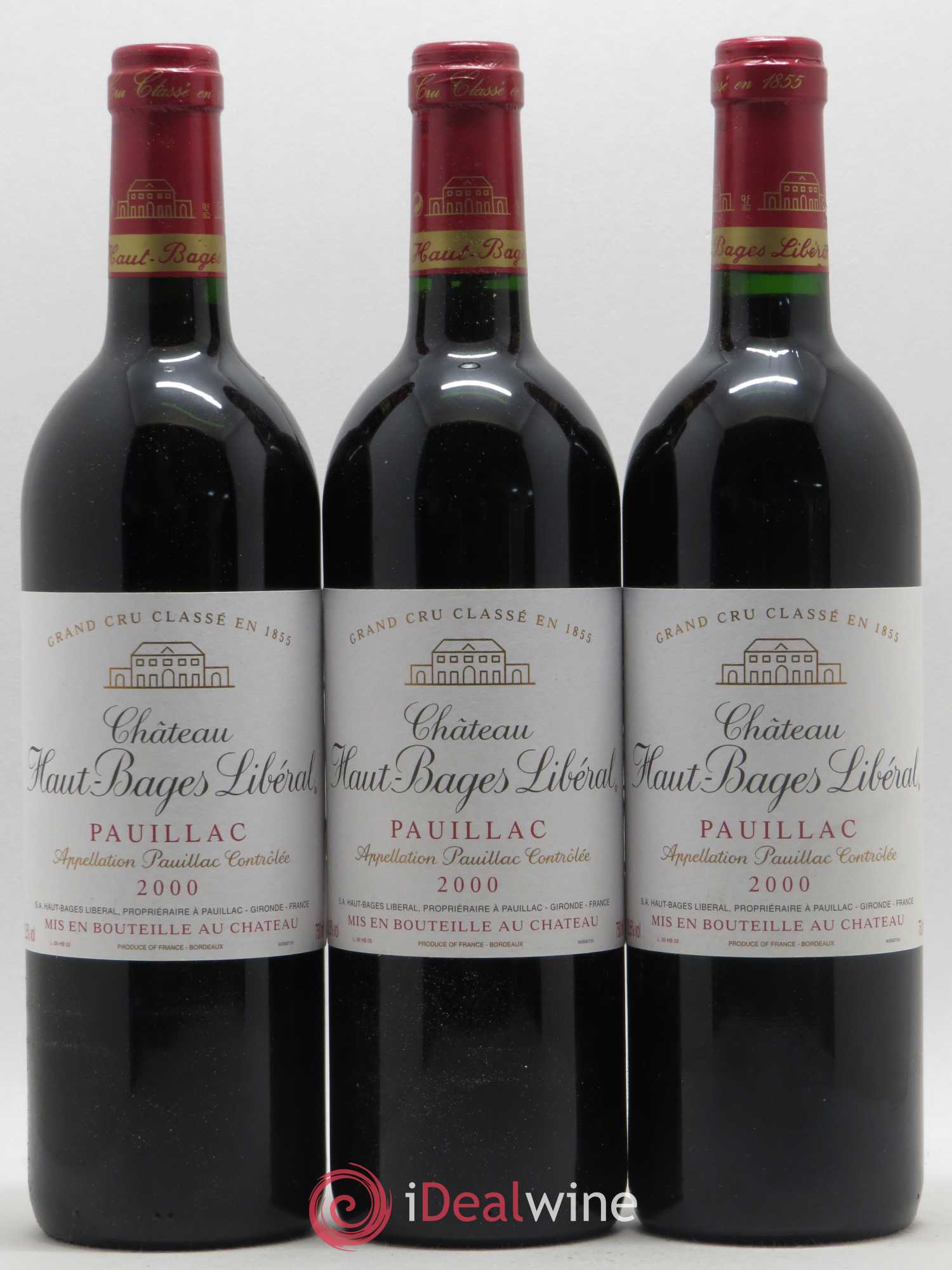 Château Haut Bages Libéral 5ème Grand Cru Classé 2000 - Lot de 6 bouteilles - 1