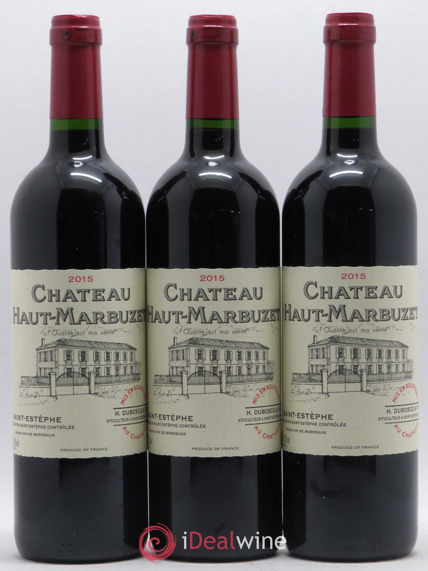 Château Haut Marbuzet 2015 - Lot de 6 bouteilles - 1